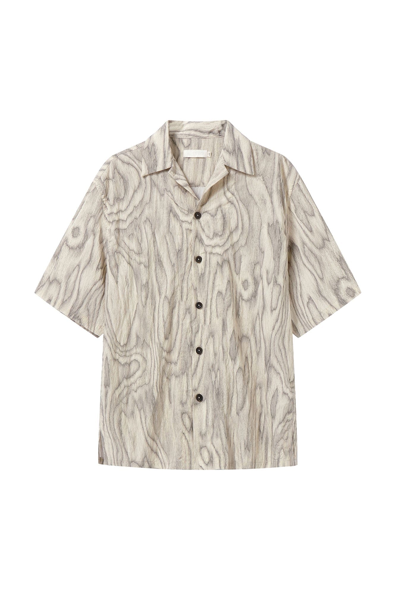 MOITIEDEPETALE Tree Ring Cuban Half Shirt, premium urban and streetwear designers apparel on PROJECTISR.com, MOITIEDEPETALE