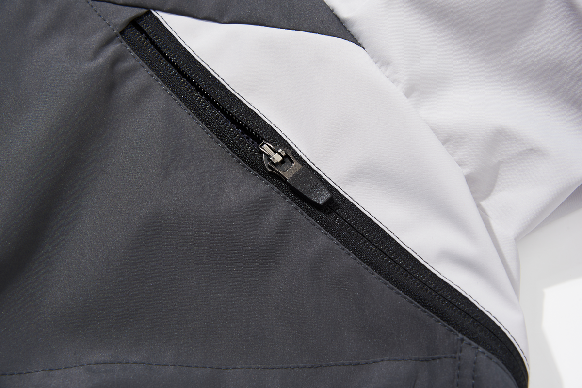 HALCYON Contrast Splash-Proof Hooded Windbreaker Jacket, premium urban and streetwear designers apparel on PROJECTISR.com, HALCYON