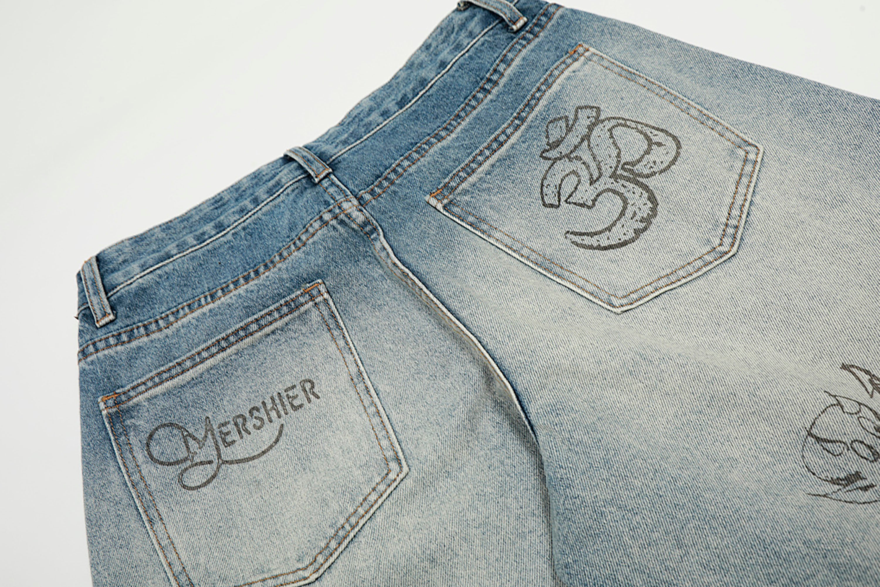 CLP Washed Graffiti Jeans, premium urban and streetwear designers apparel on PROJECTISR.com, CLP