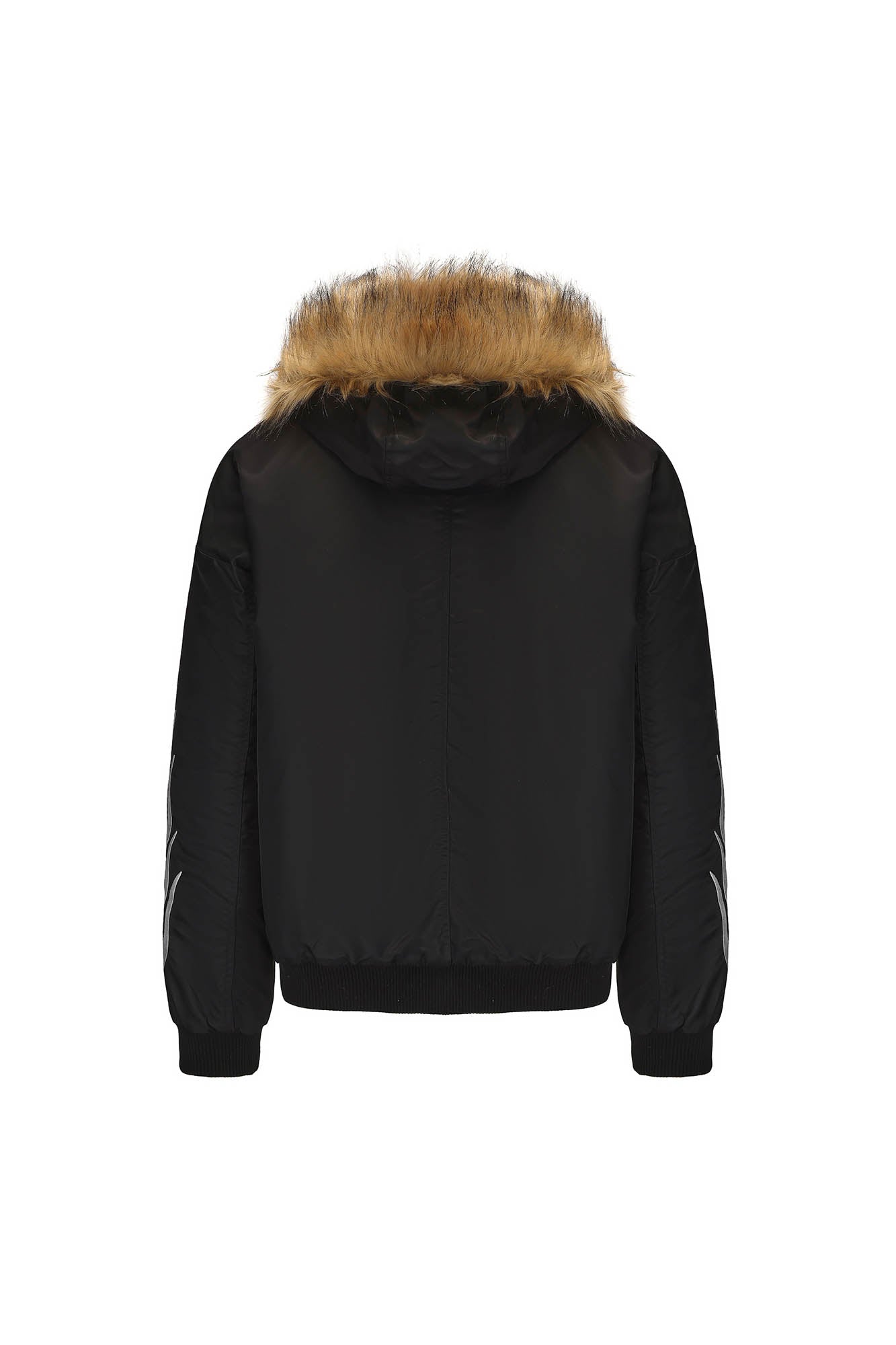 BLACK8MOB Flame Detachable-Fur Hooded Jacket, premium urban and streetwear designers apparel on PROJECTISR.com, BLACK8MOB