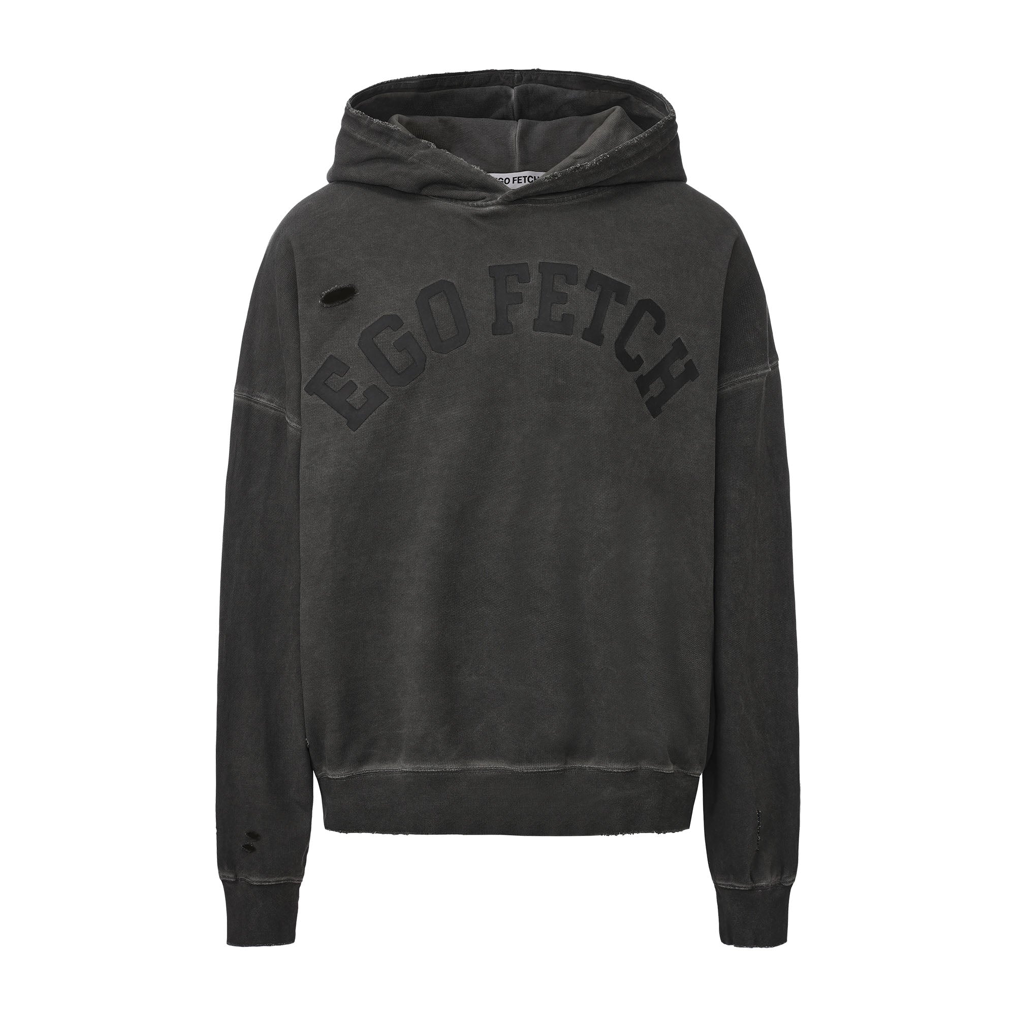 EGOFETCH Distressed Washed Hoodie
