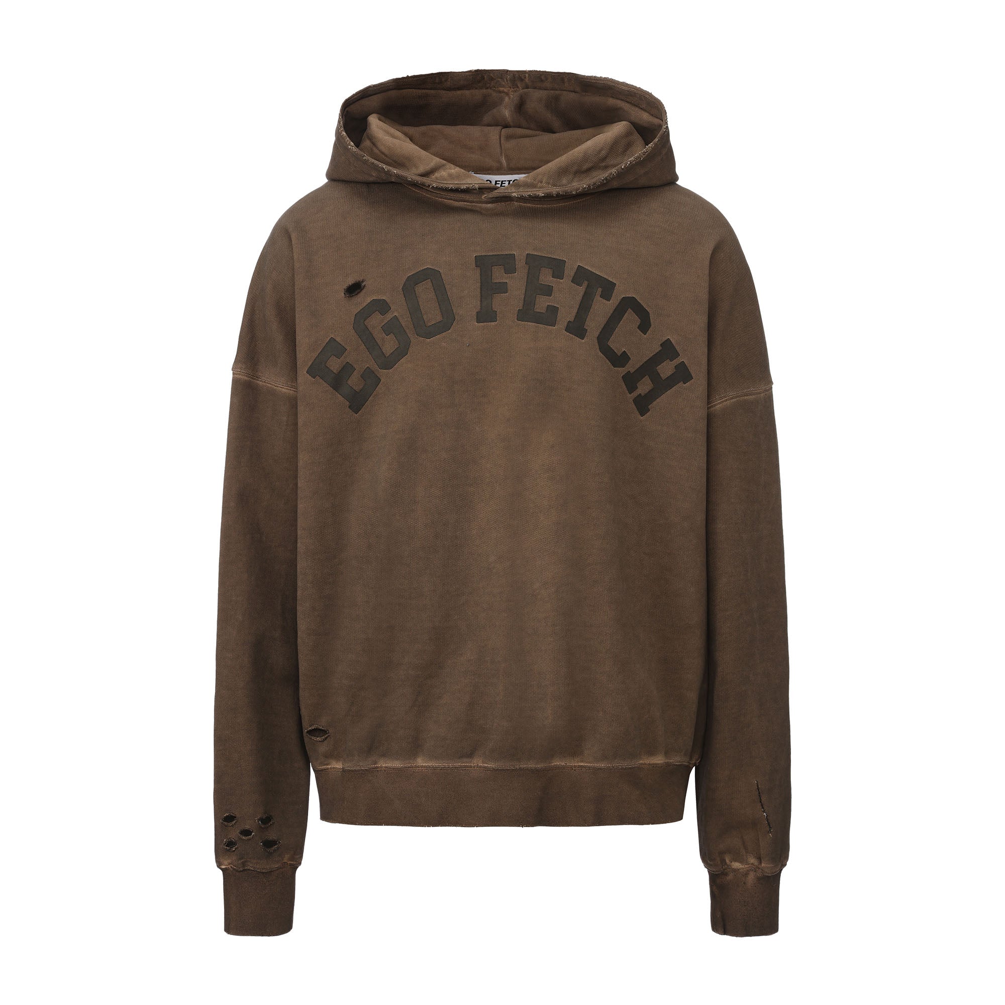 EGOFETCH Distressed Washed Hoodie
