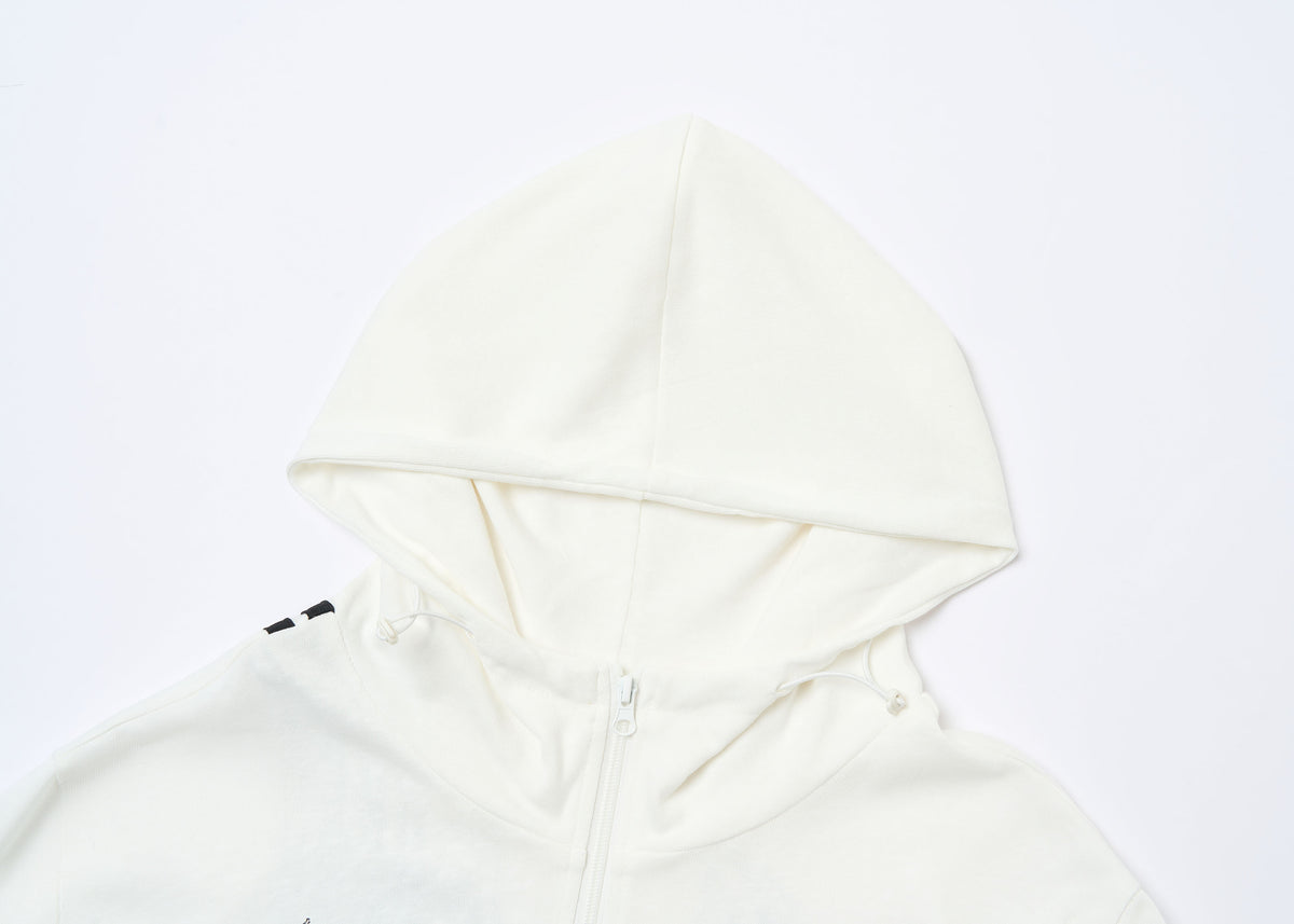 SAXGENWON Dreamcore Thorn Full-Print Zip-Up Hoodie