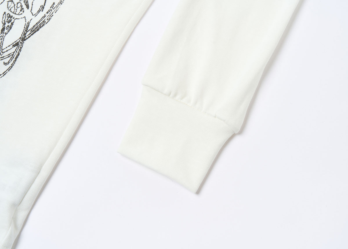 SAXGENWON Dreamcore Thorn Full-Print Zip-Up Hoodie