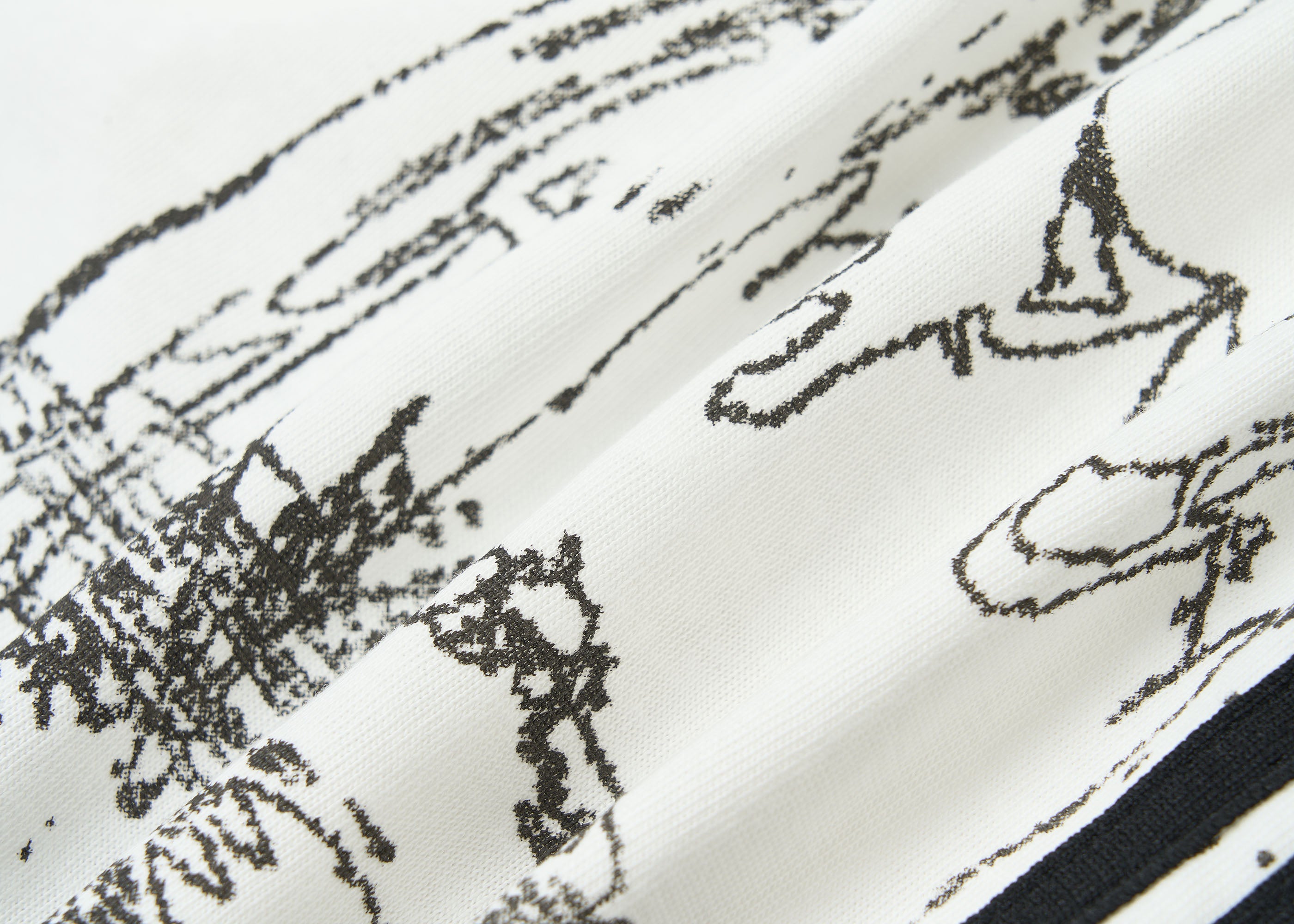 SAXGENWON Dreamcore Thorn Full-Print Zip-Up Hoodie