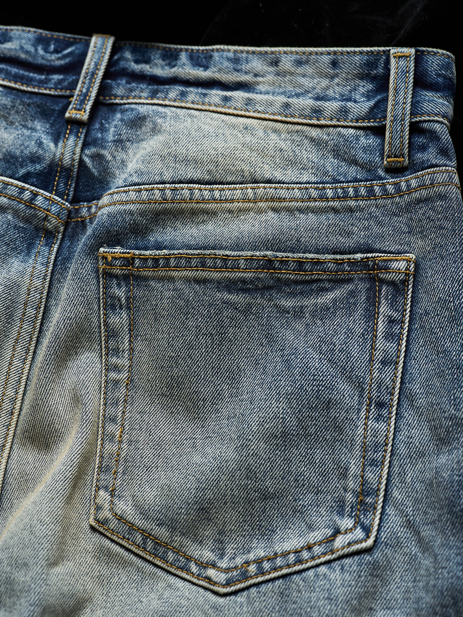 NEIGBORL Washed Distressed Straight-Leg Jeans, premium urban and streetwear designers apparel on PROJECTISR.com, NEIGBORL