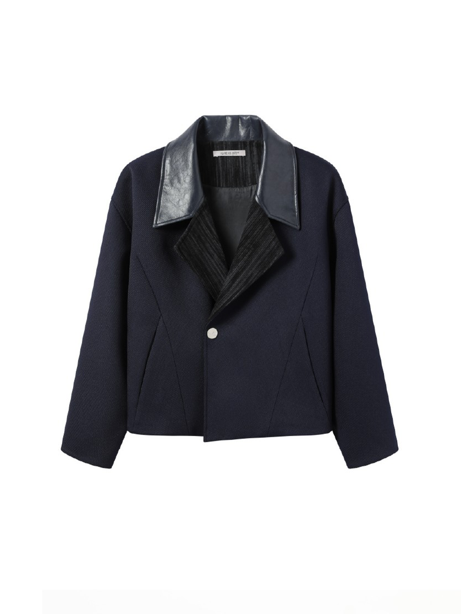 ALVNG AR ANTS Structured Wool-Blend Paneled Collar Jacket