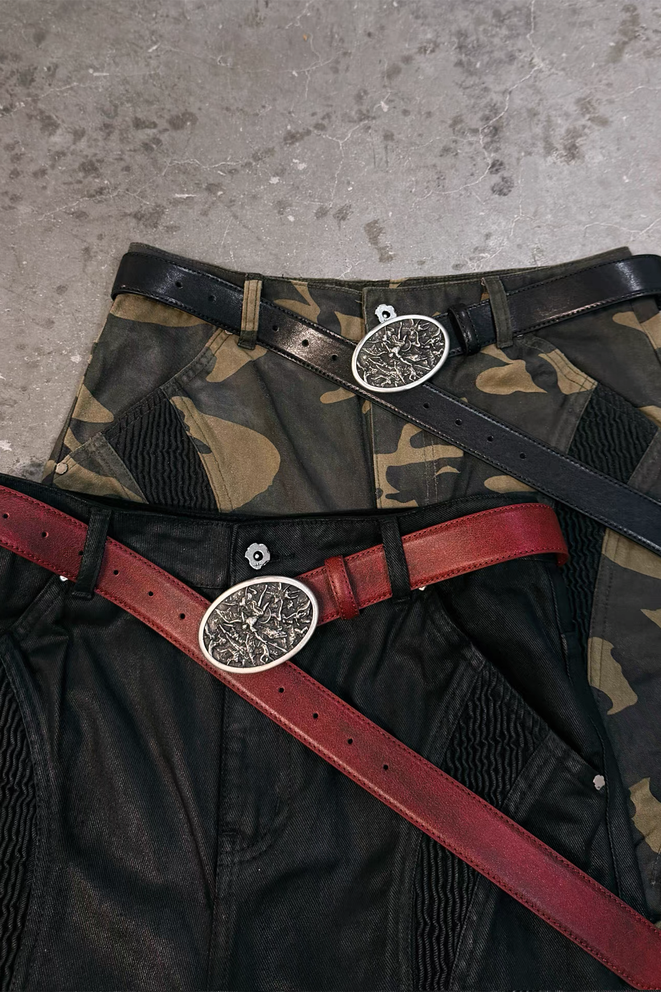 UNDERWATER Lucifer Buckle Calf Leather Belt, premium urban and streetwear designers apparel on PROJECTISR.com, UNDERWATER