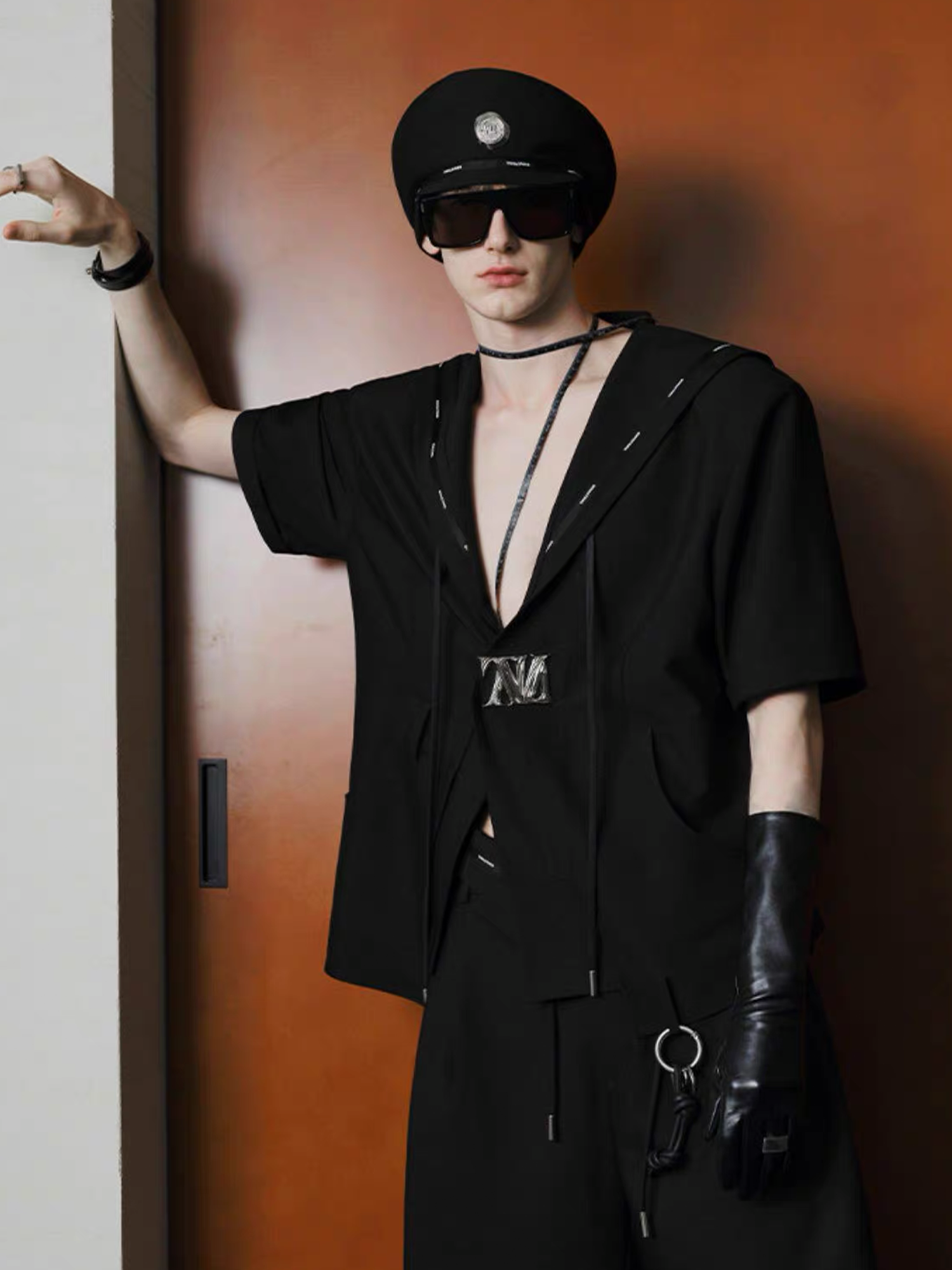 TIWILLTANG Minimal Sailor Collar Shirt