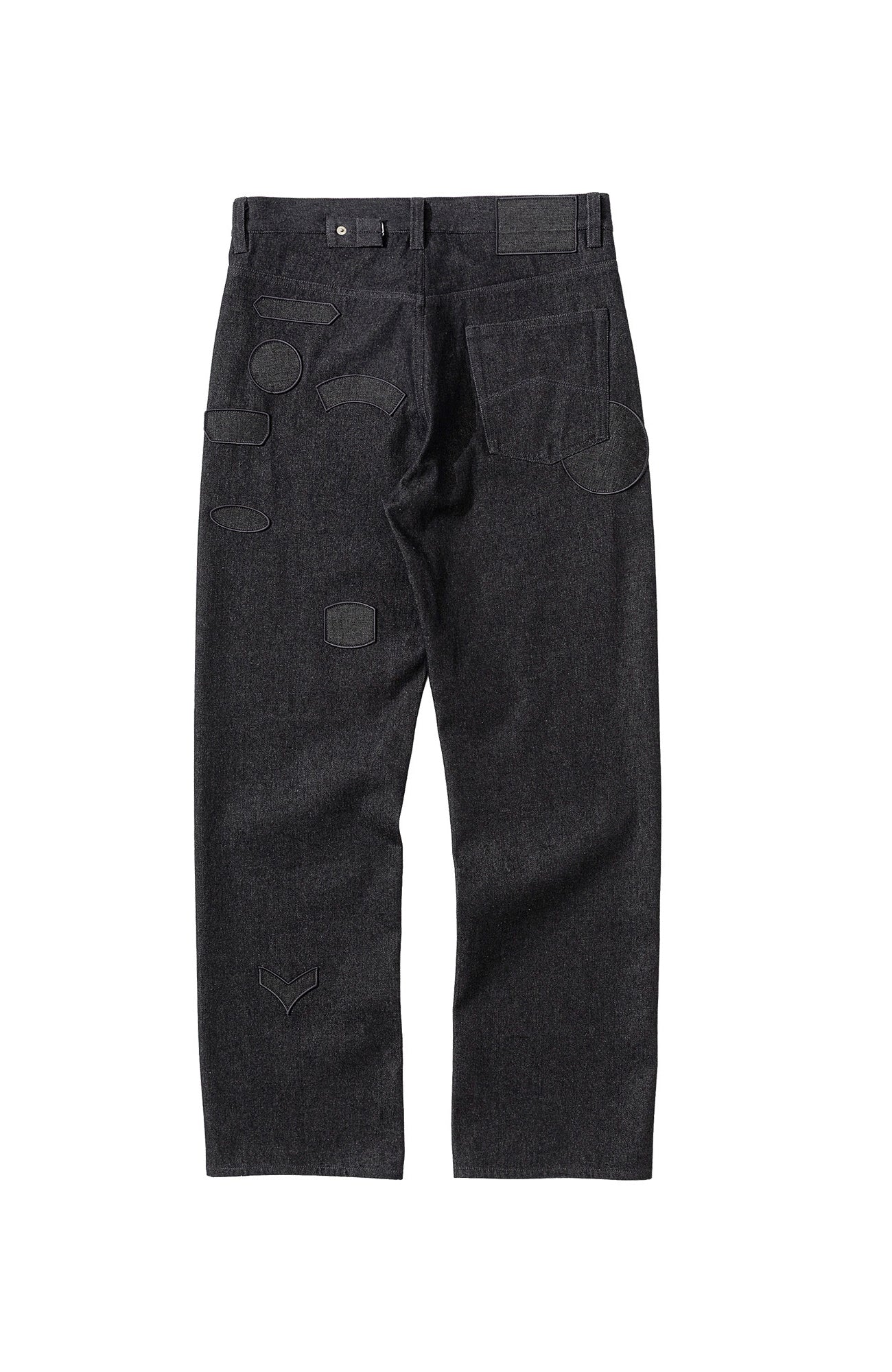 URBAN+FOREST Minimal Patch Straight-Leg Denim, premium urban and streetwear designers apparel on PROJECTISR.com, URBAN+FOREST