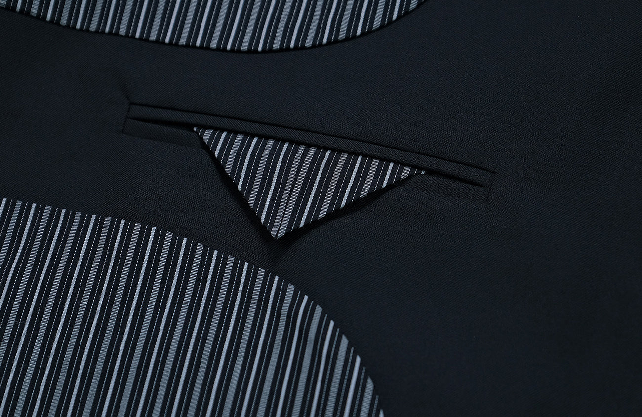 FACEONLAB Stand-Collar Metal-Shoulder Blazer Black, premium urban and streetwear designers apparel on PROJECTISR.com, FACEONLAB