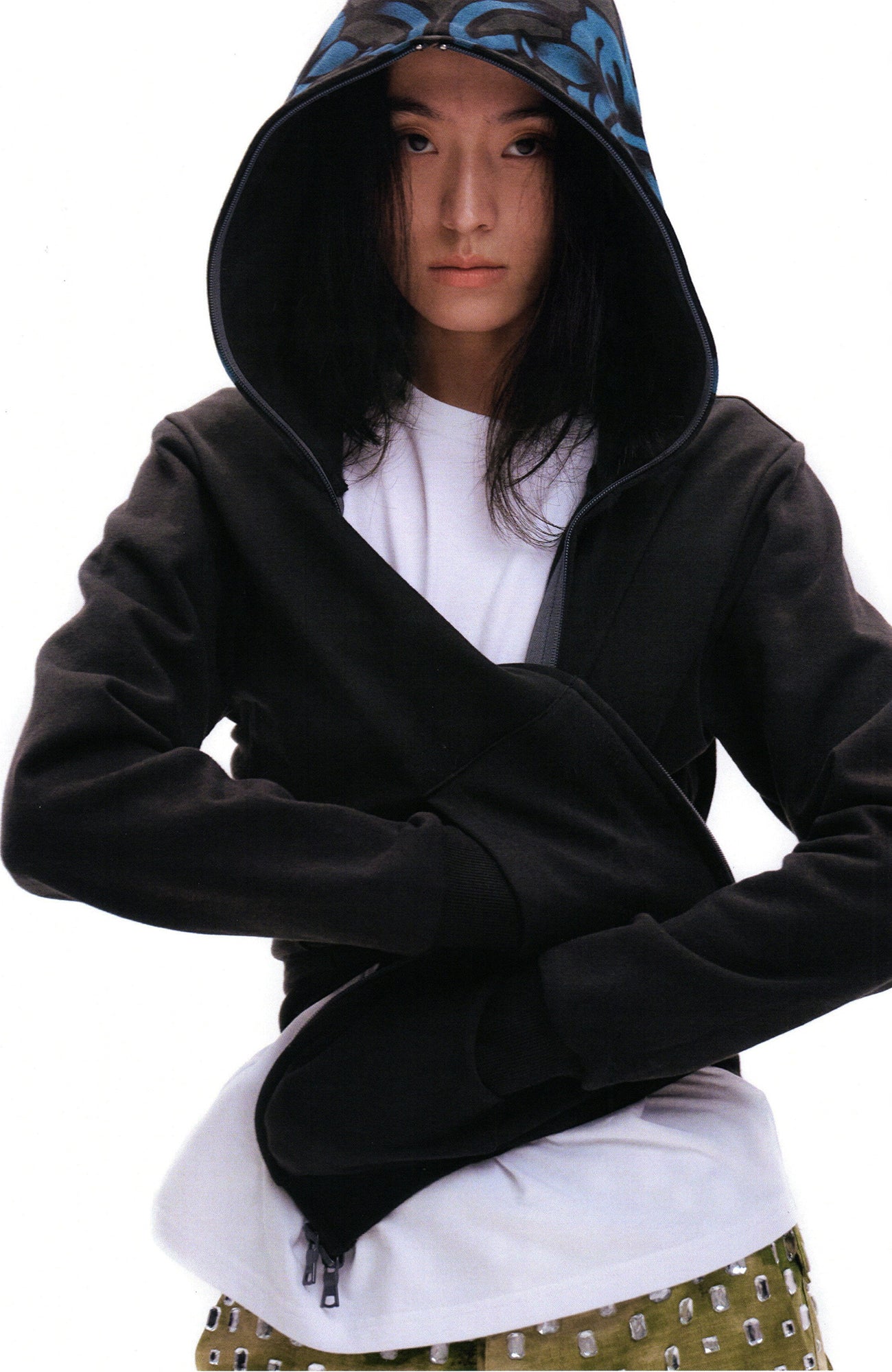 URBAN+FOREST Ocean Monster Graphic Masked Hooded Jacket