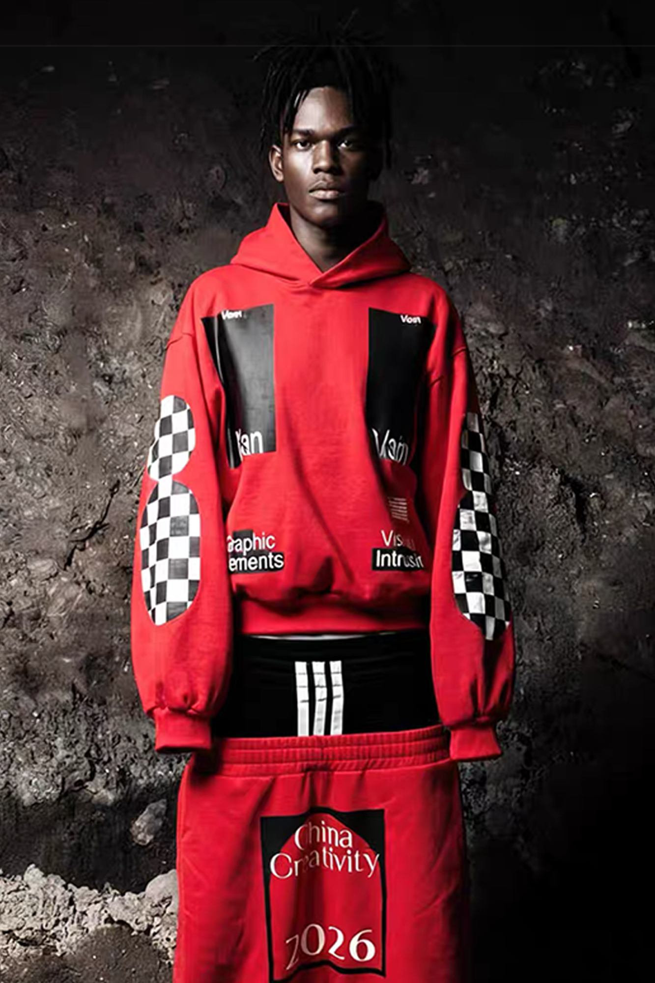 VANGUARDIA Racing Graphic Oversized Hoodie