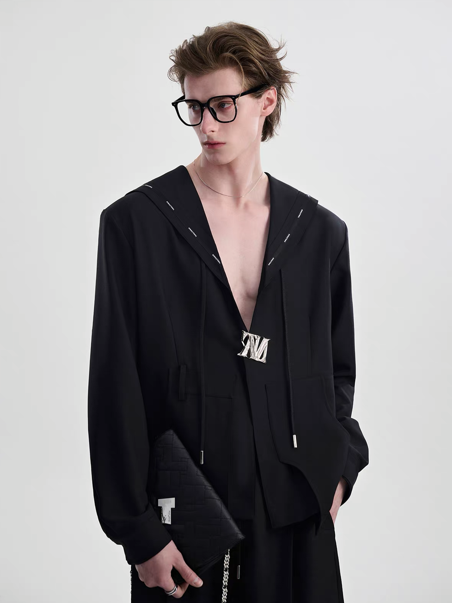 TIWILLTANG Minimal Sailor Collar Shirt