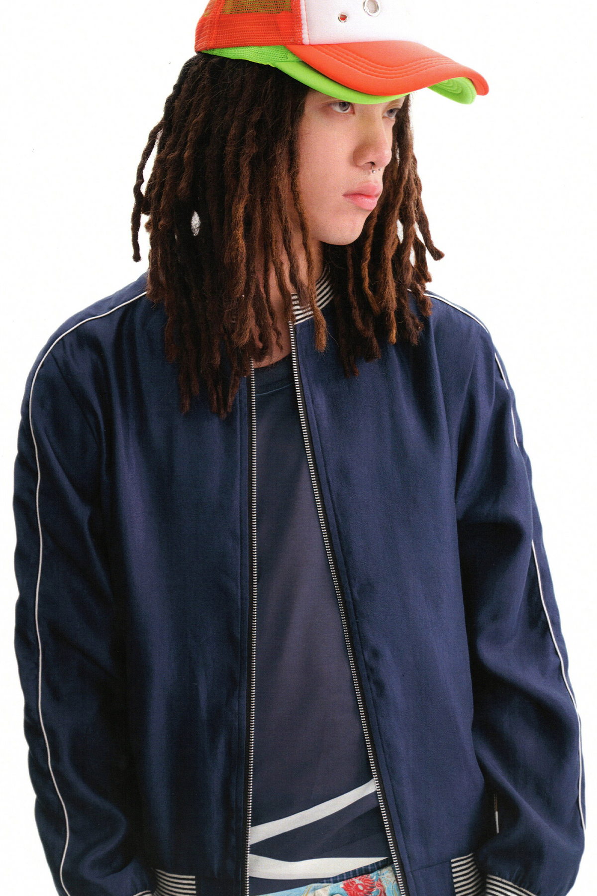 URBAN+FOREST Satin Souvenir Baseball Jacket, premium urban and streetwear designers apparel on PROJECTISR.com, URBAN+FOREST