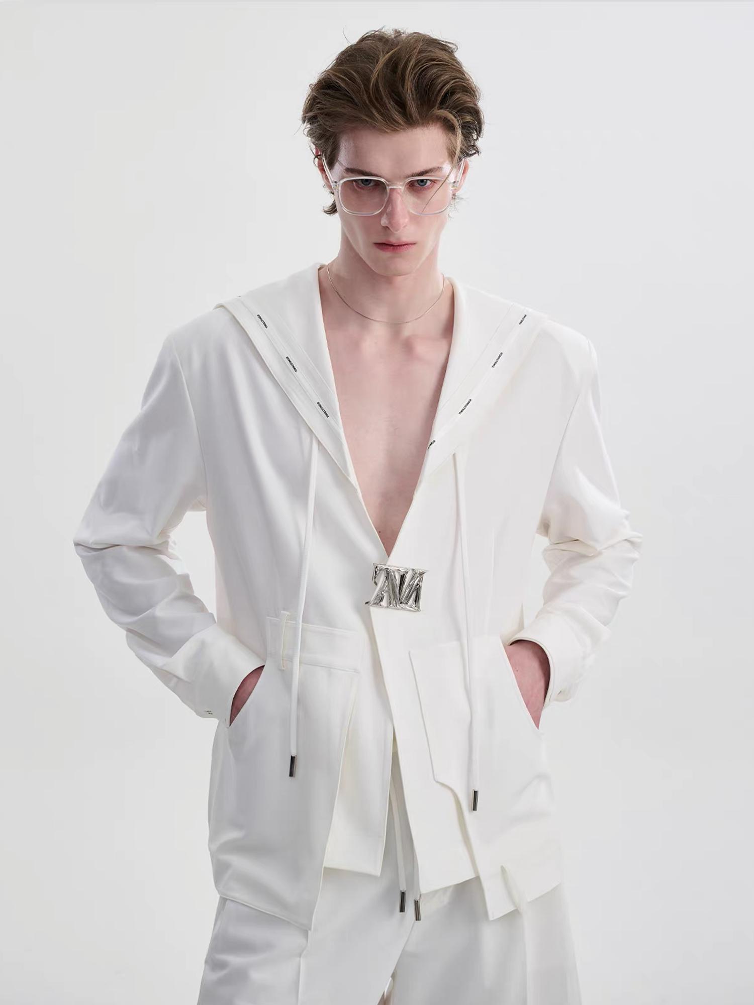 TIWILLTANG Minimal Sailor Collar Shirt