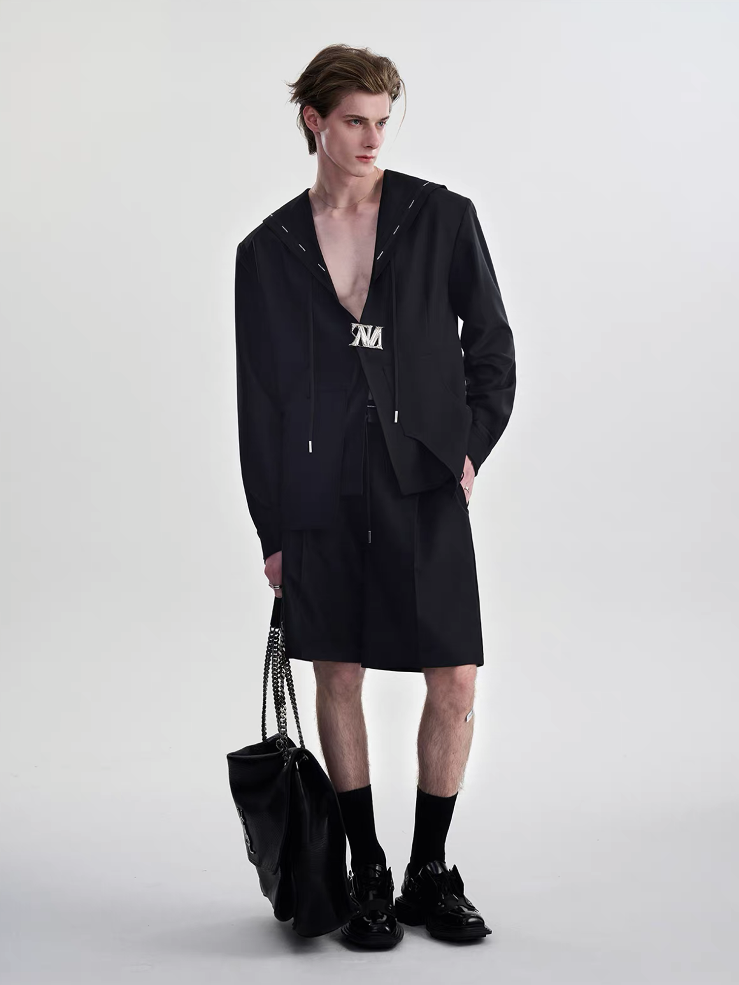 TIWILLTANG Minimal Sailor Collar Shirt