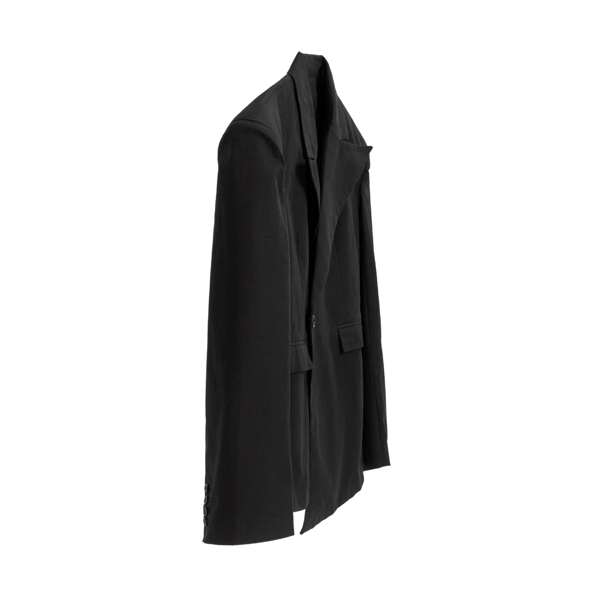TRIANGLE PROJECT Asymmetrical Padded-Shoulder Oversized Blazer, premium urban and streetwear designers apparel on PROJECTISR.com, TRIANGLE PROJECT