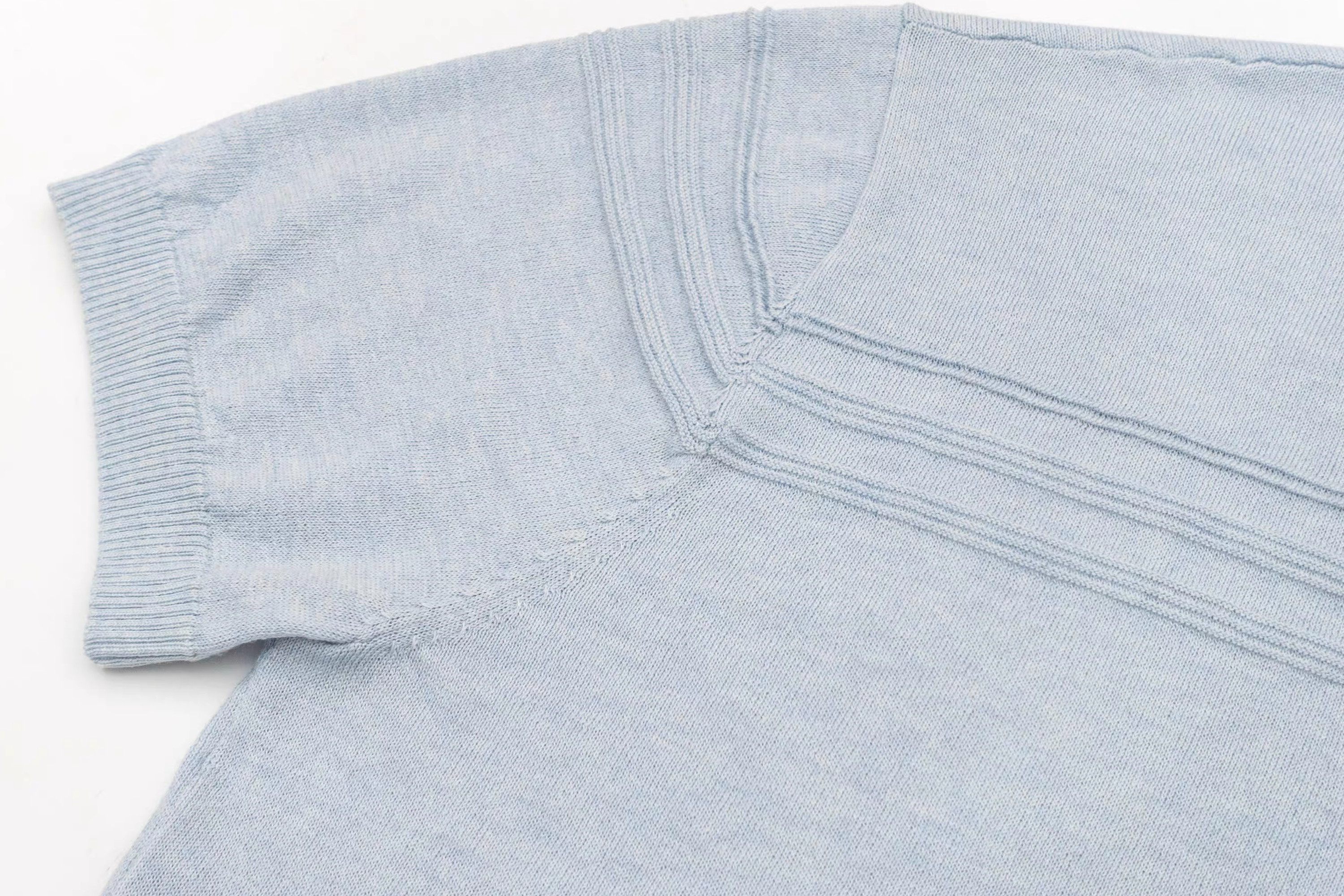 IN EXISTENCE Jacquard-Trim Wool-Blend Knit Half Shirt, premium urban and streetwear designers apparel on PROJECTISR.com, IN EXISTENCE