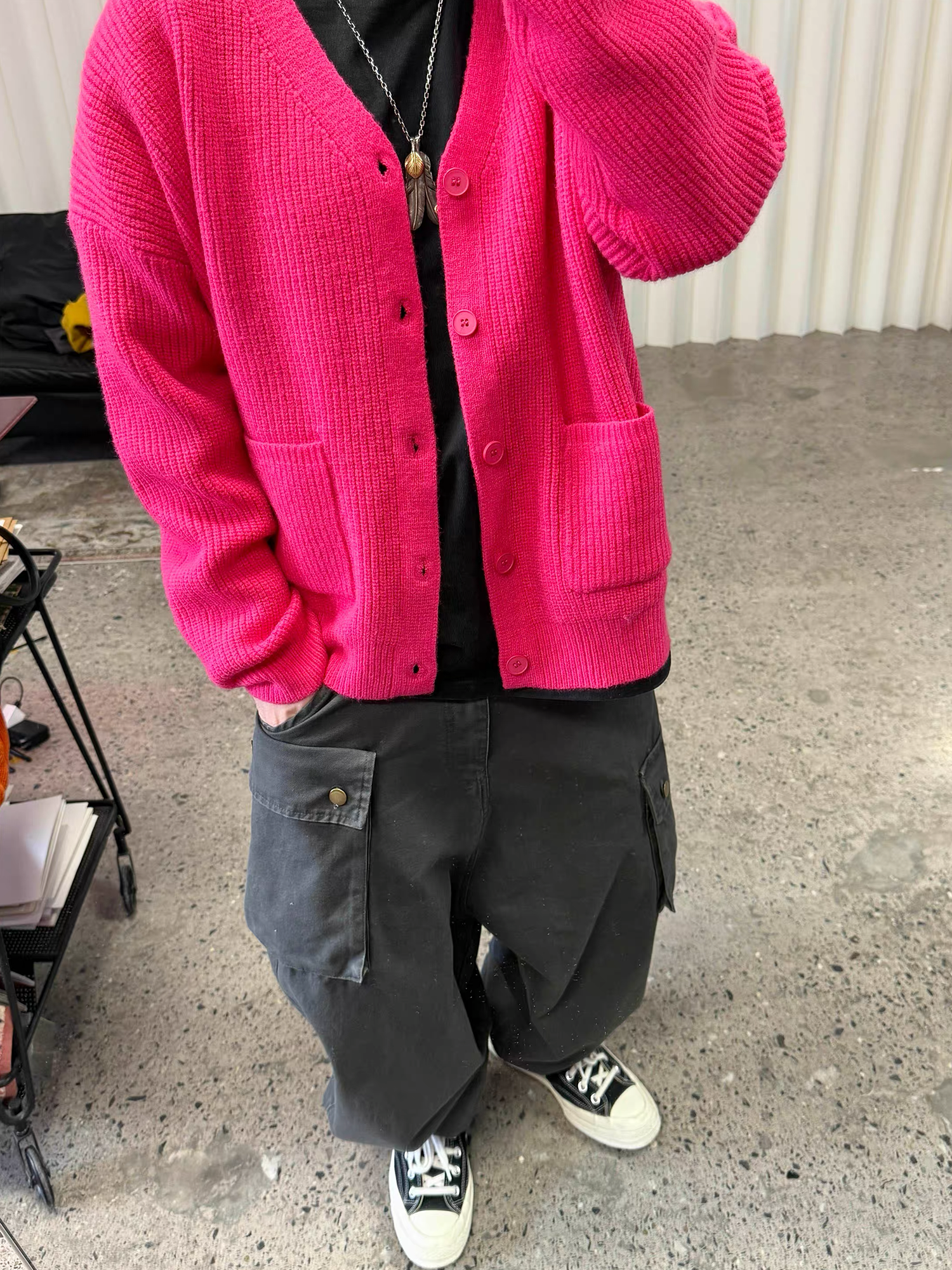 ME DA IGUAL Washed Multi-Pockets Tappered Cargo