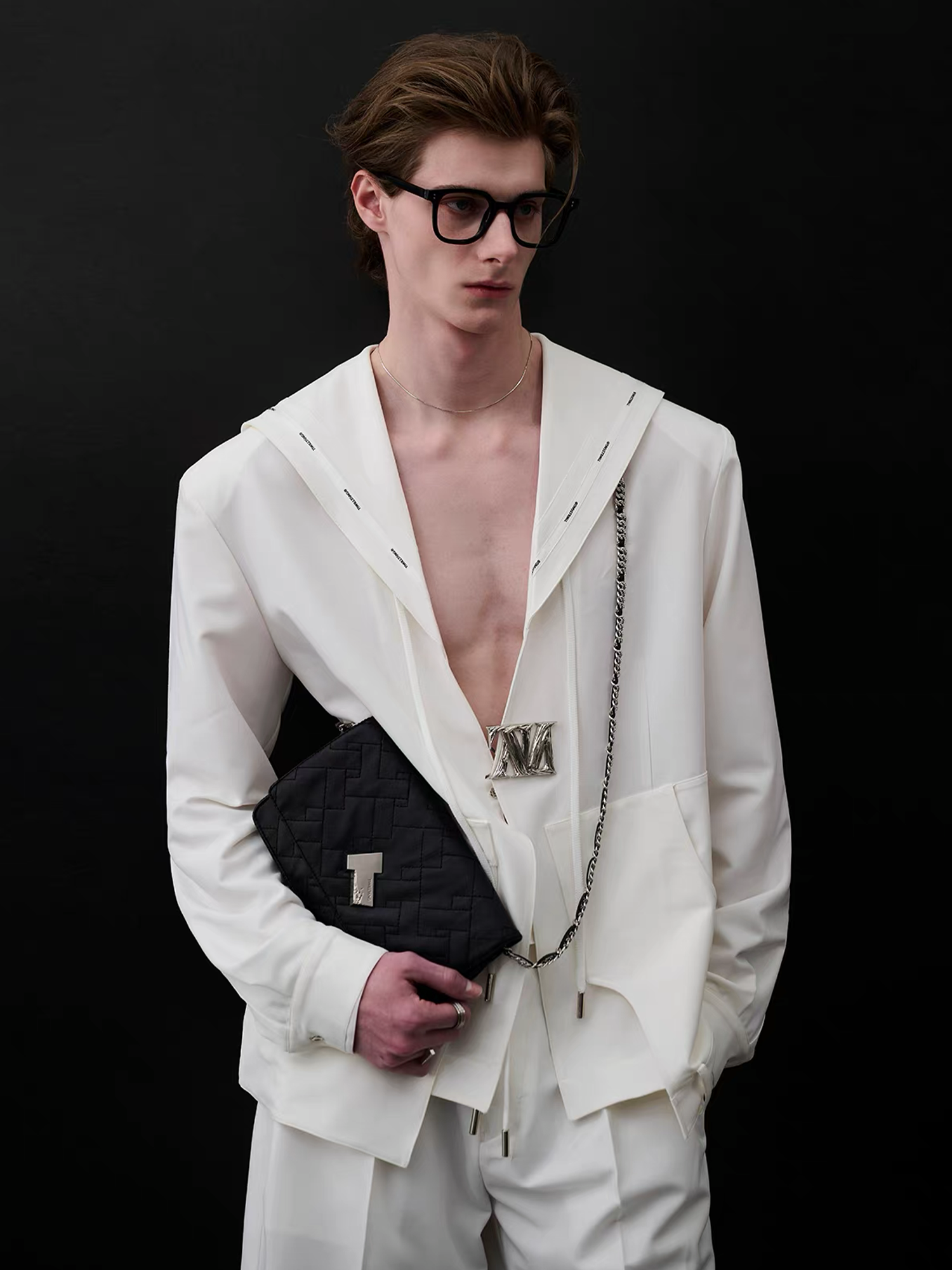 TIWILLTANG Minimal Sailor Collar Shirt
