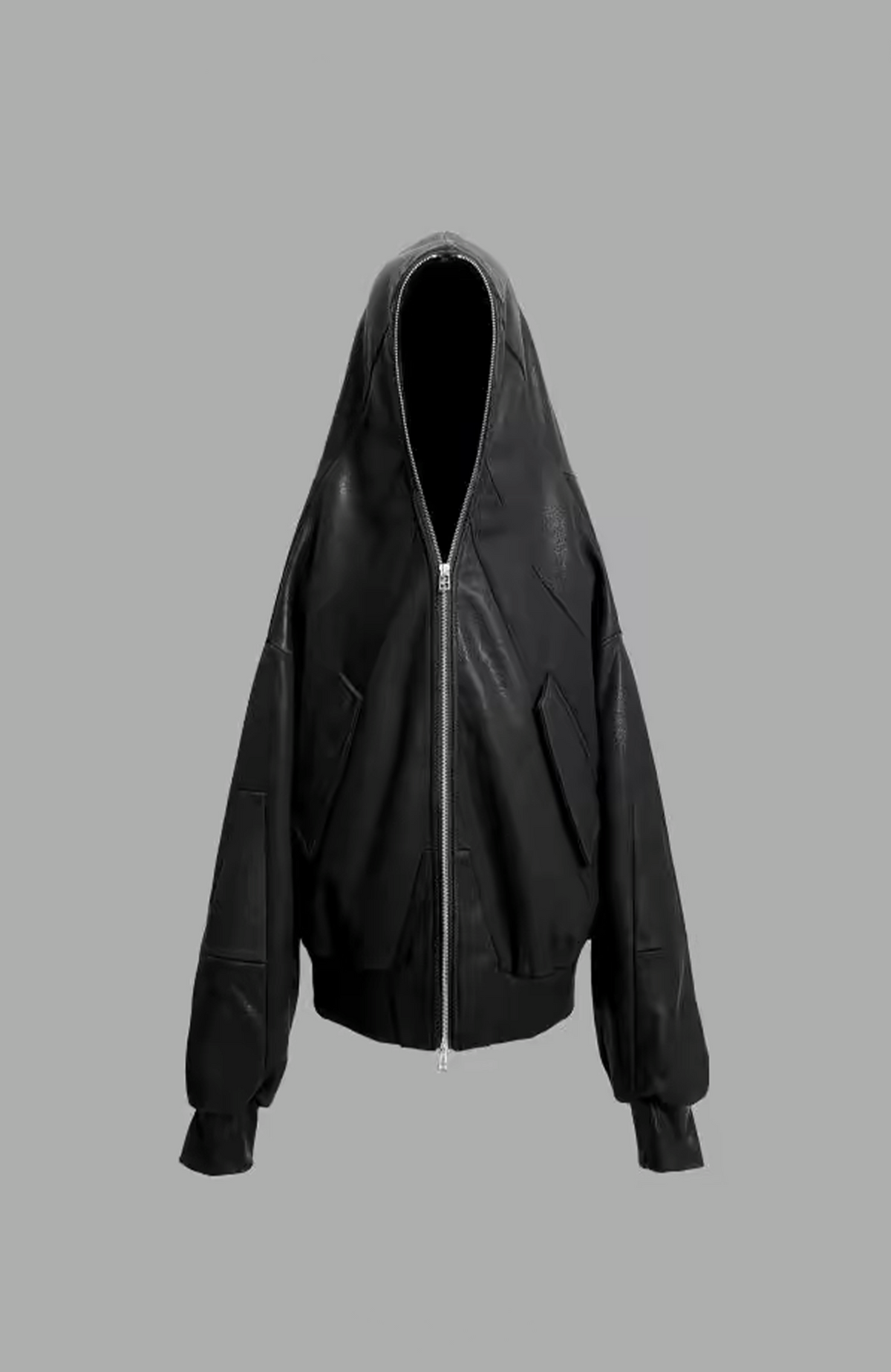 VANGUARDIA Brush-Wax Coated Oversized Hooded Jacket