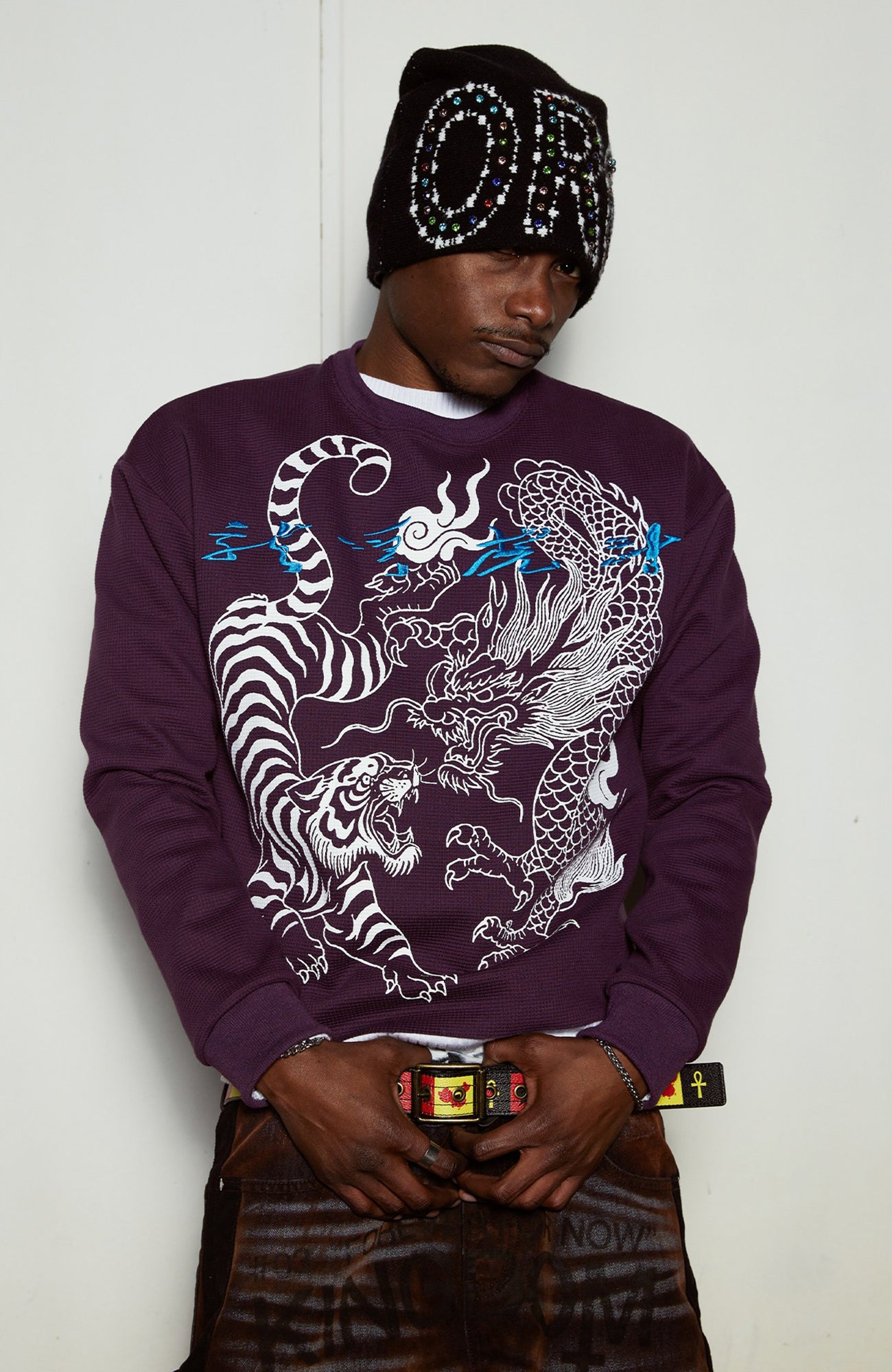 VINKID Graphic Waffle Long Sleeve