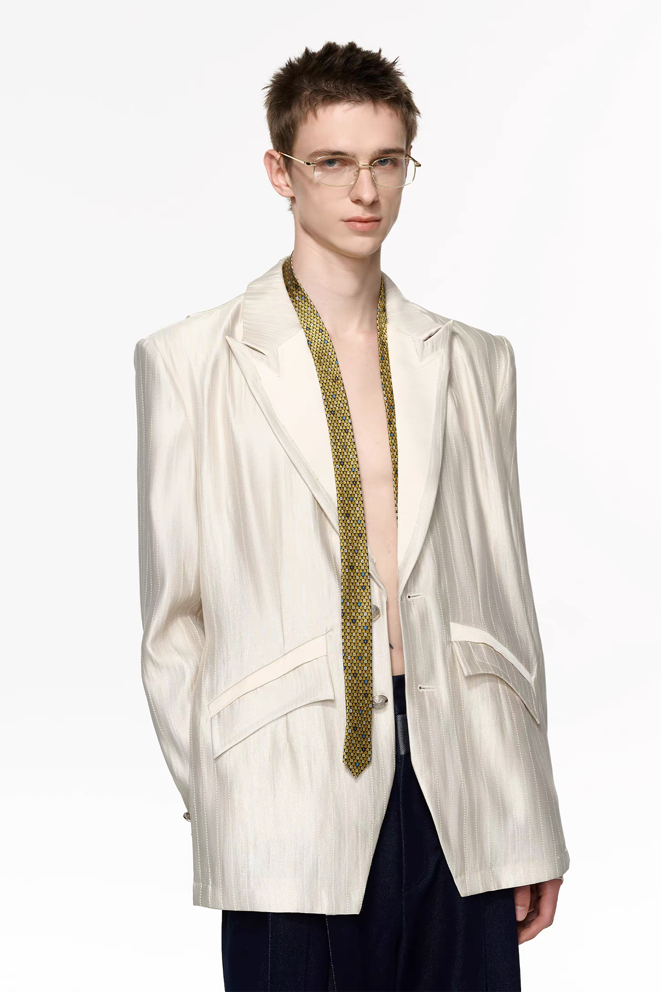 TIWILLTANG Classic Notch Lapel Blazer