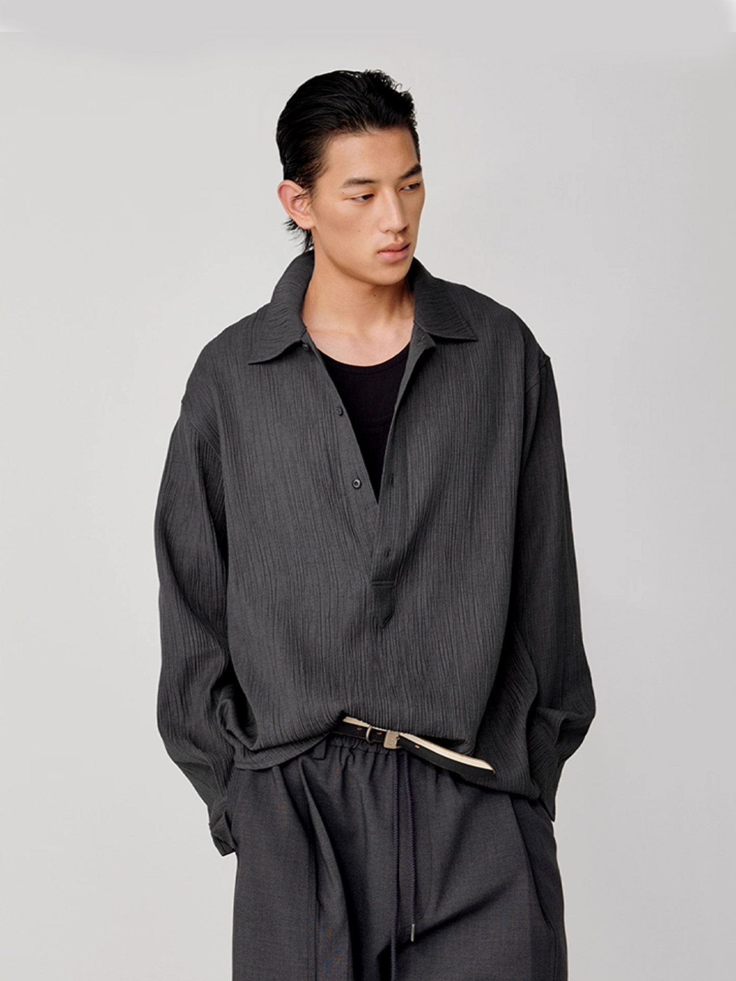 OPICLOTH Essential Crinkled Pullover, premium urban and streetwear designers apparel on PROJECTISR.com, OPICLOTH