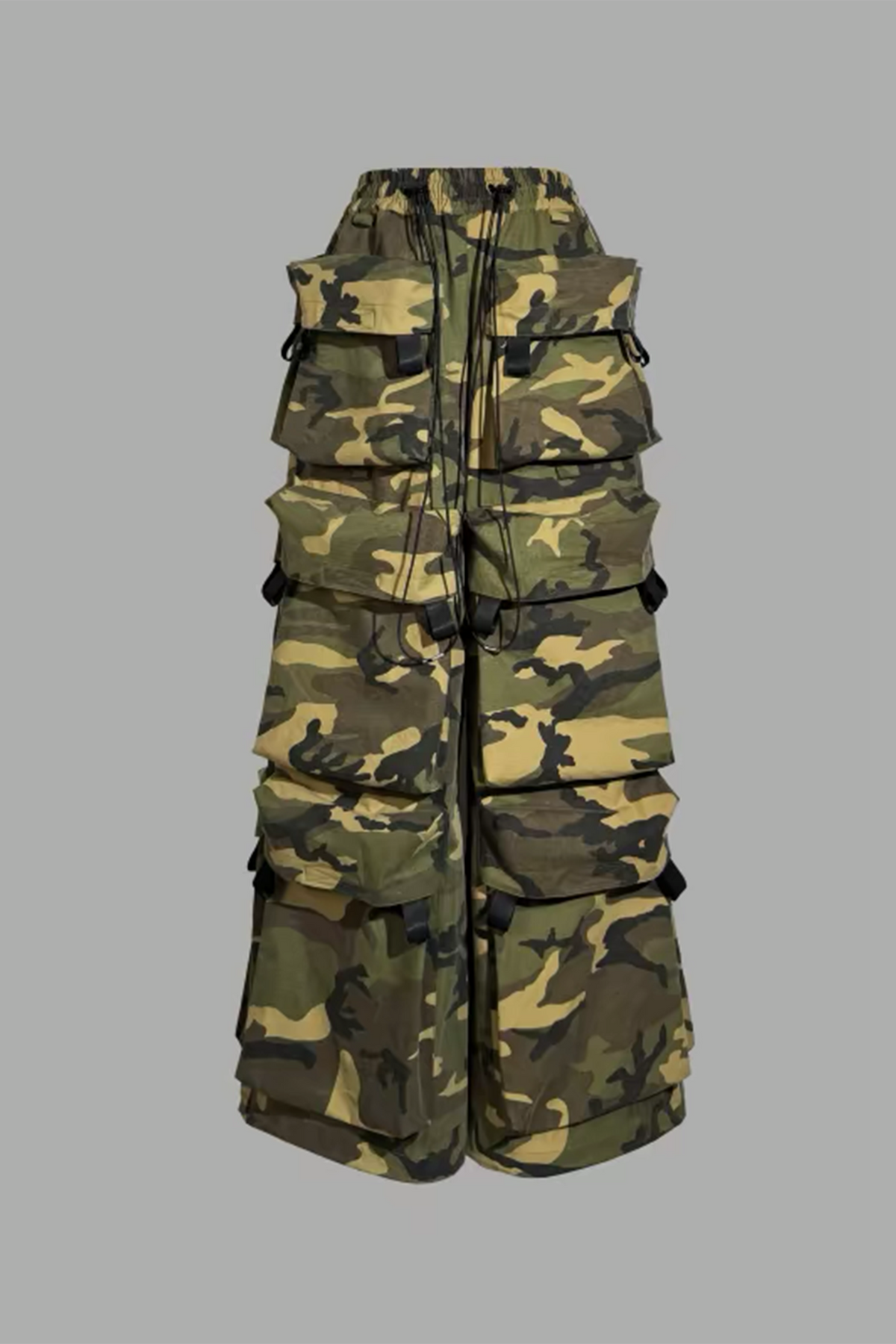 VANGUARDIA Camo Multi-Pocket Cotton Cargo Pants