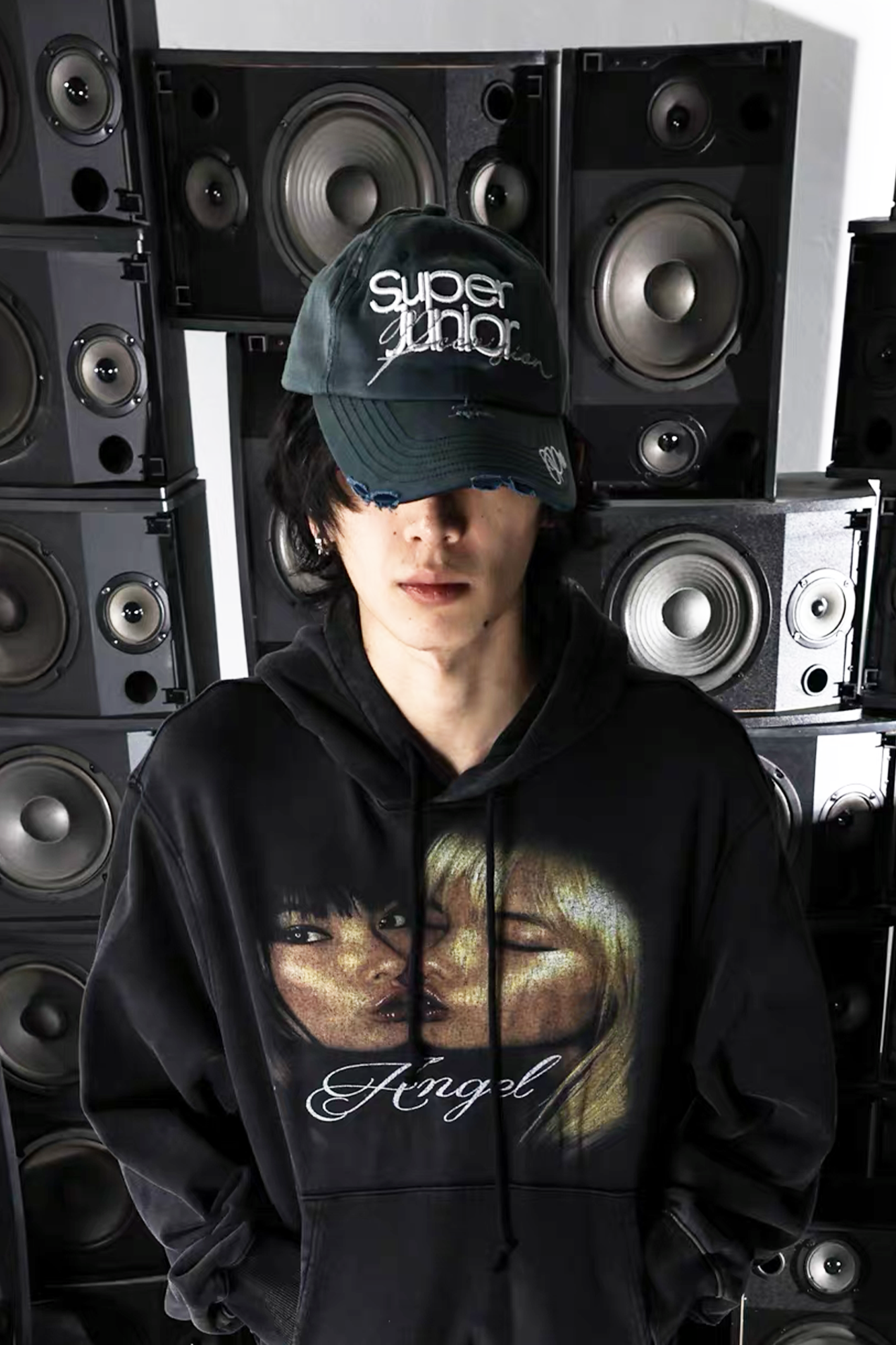 PCCVISION Washed Distressed Embroidered Cap