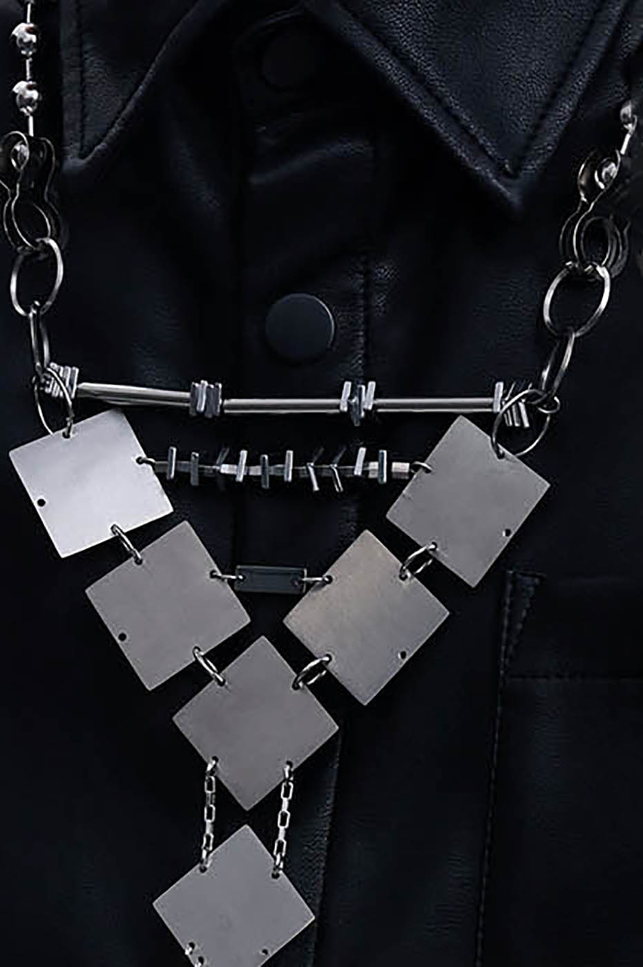 ILLUSORY Cyborg Metallic Tie, premium urban and streetwear designers apparel on PROJECTISR.com, ILLUSORY