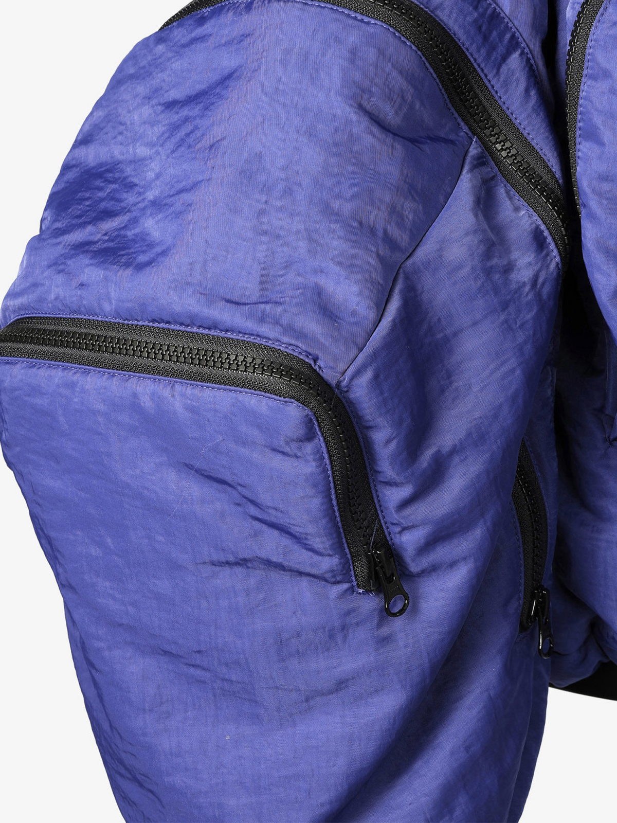 VANGUARDIA Multi-Pocket Cropped Puffer Jacket