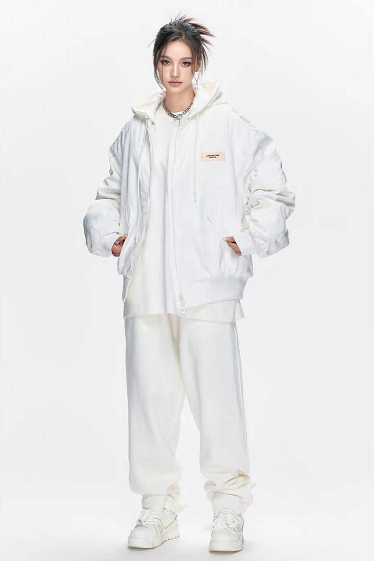 ARDENCODE Utility Oversized Bomber Jacket, premium urban and streetwear designers apparel on PROJECTISR.com, ARDENCODE