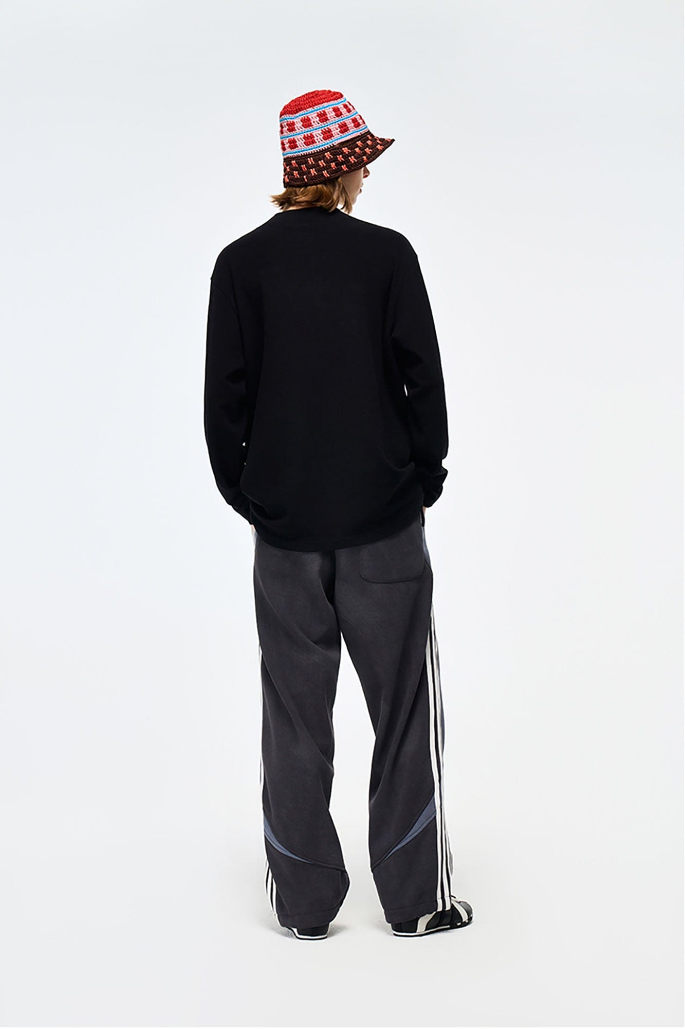 OVERLAPS Side Stripes Paneled Track Pants, premium urban and streetwear designers apparel on PROJECTISR.com, OVERLAPS