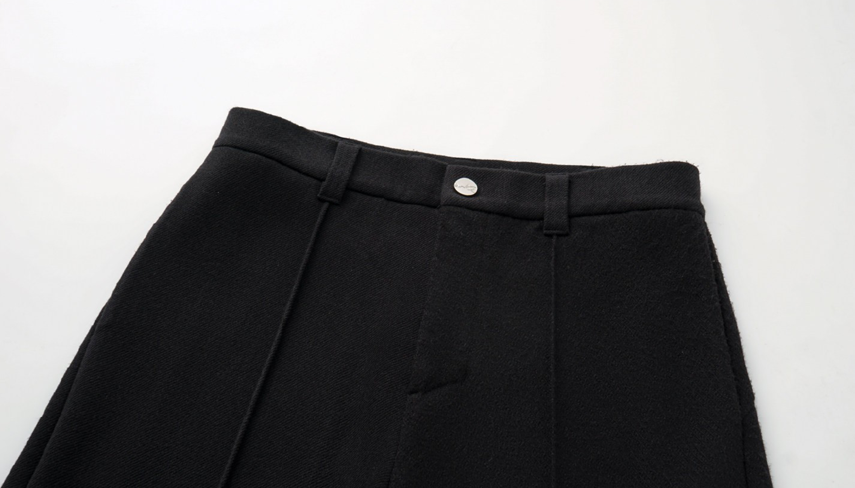 ALVNG AR ANTS Paneled Layered Wool-Blend Trousers