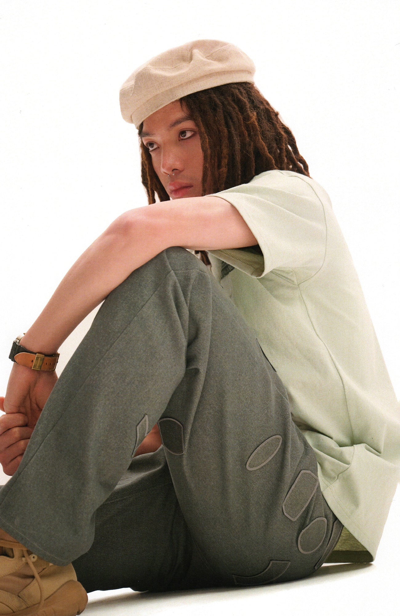 URBAN+FOREST Minimal Patch Straight-Leg Denim, premium urban and streetwear designers apparel on PROJECTISR.com, URBAN+FOREST
