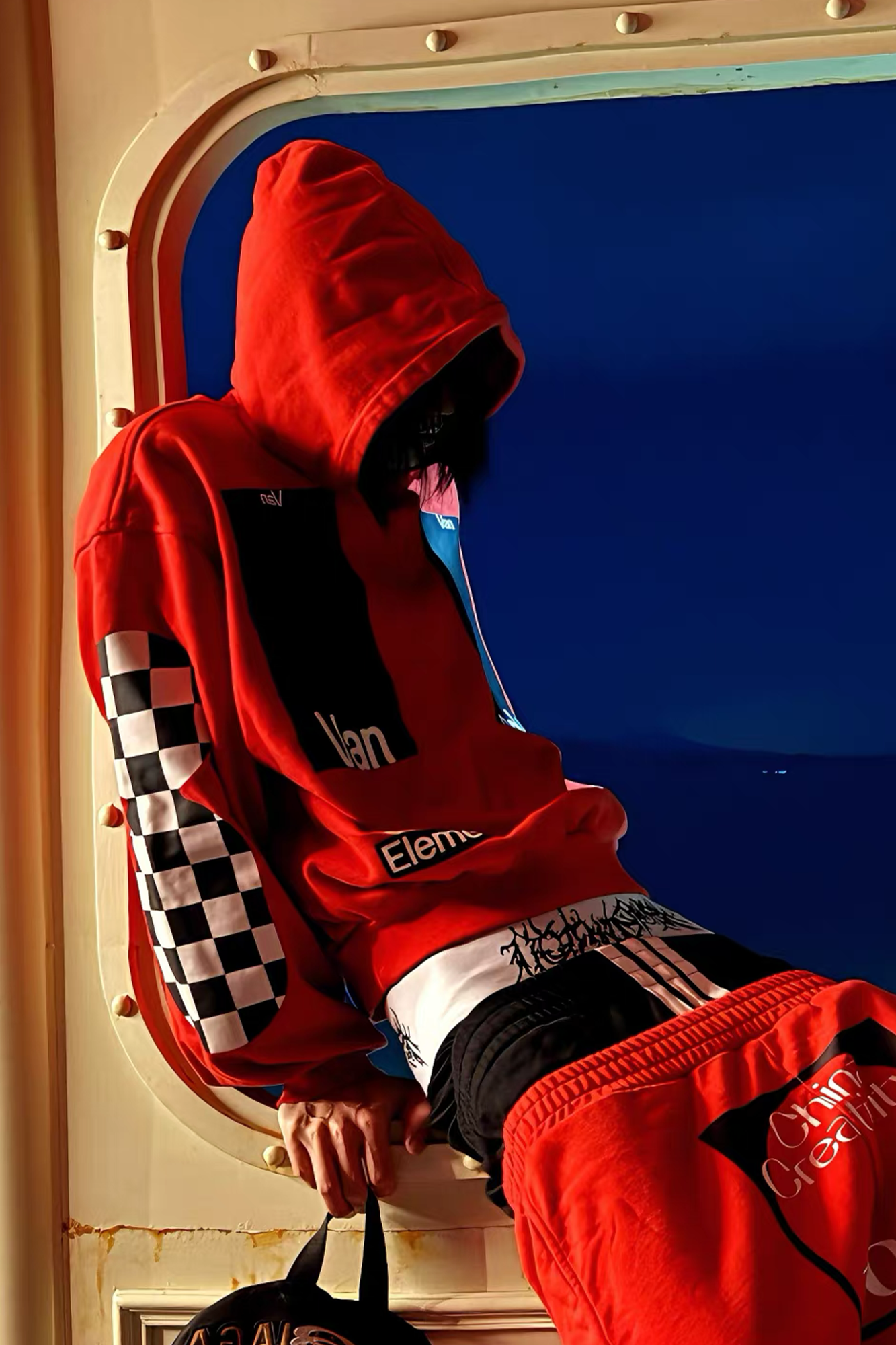 VANGUARDIA Racing Graphic Oversized Hoodie