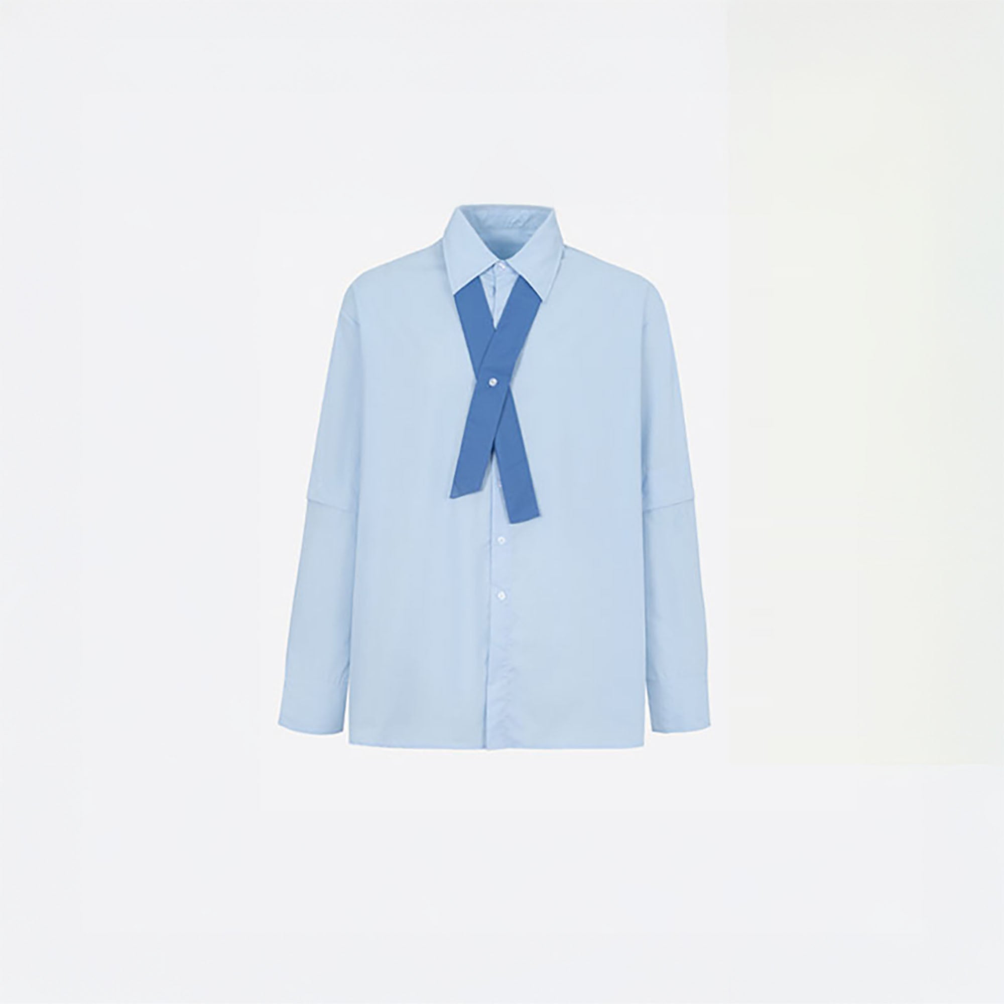TUIMU Cross Tie Detachable Sleeve Shirt, premium urban and streetwear designers apparel on PROJECTISR.com, TUIMU