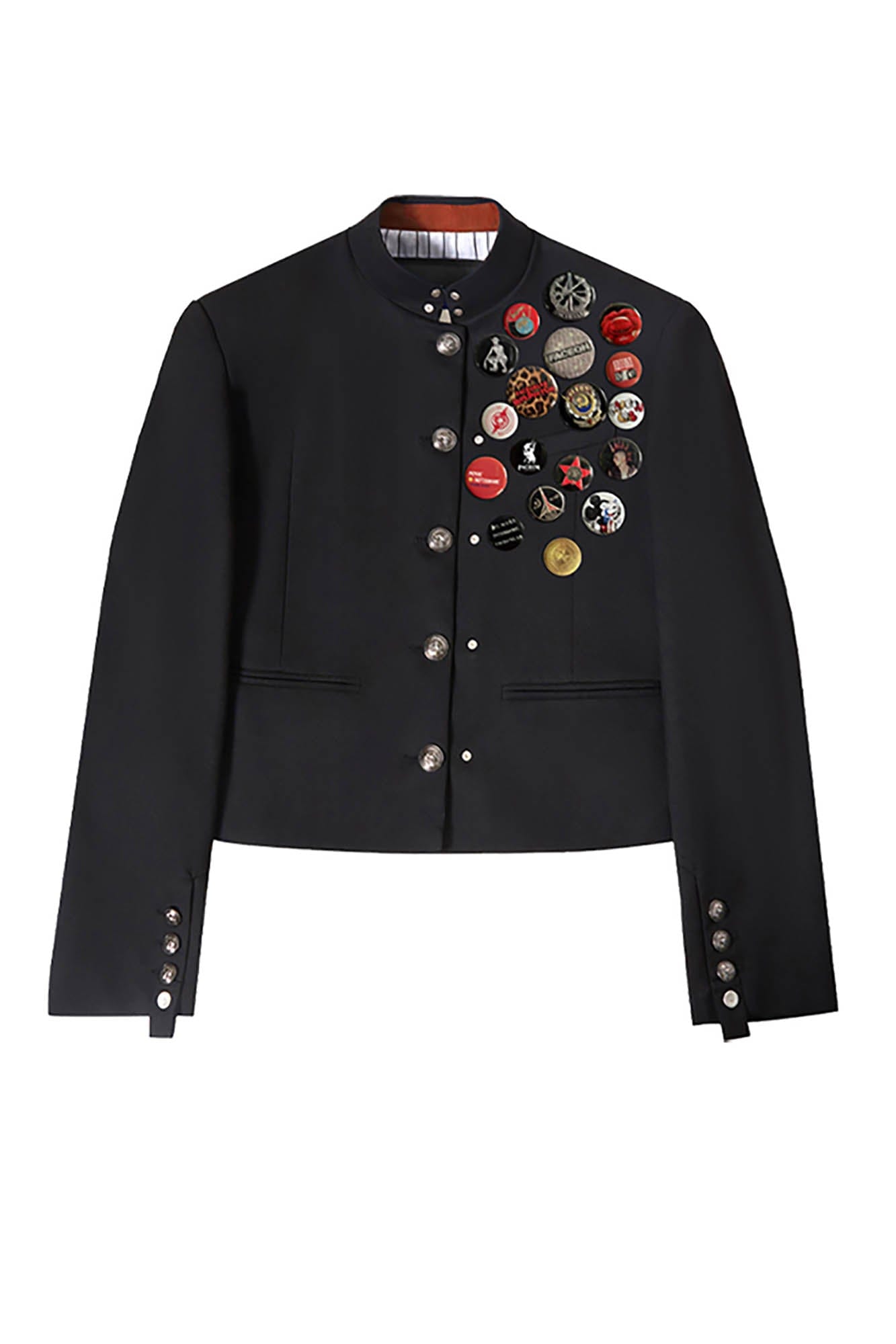 FACEONLAB Wool-Blended Cropped Uniform Blazer, premium urban and streetwear designers apparel on PROJECTISR.com, FACEONLAB