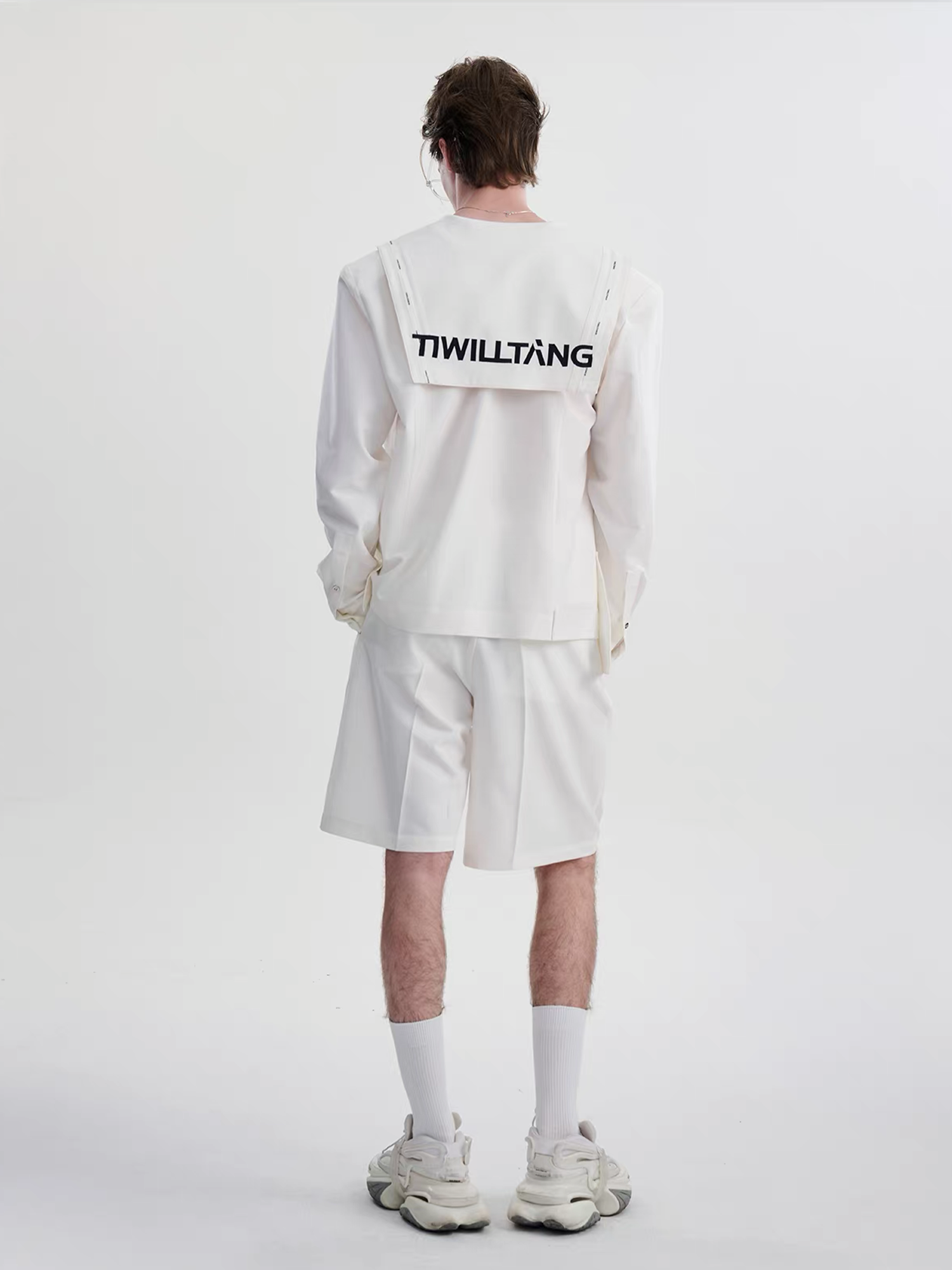 TIWILLTANG Minimal Sailor Collar Shirt