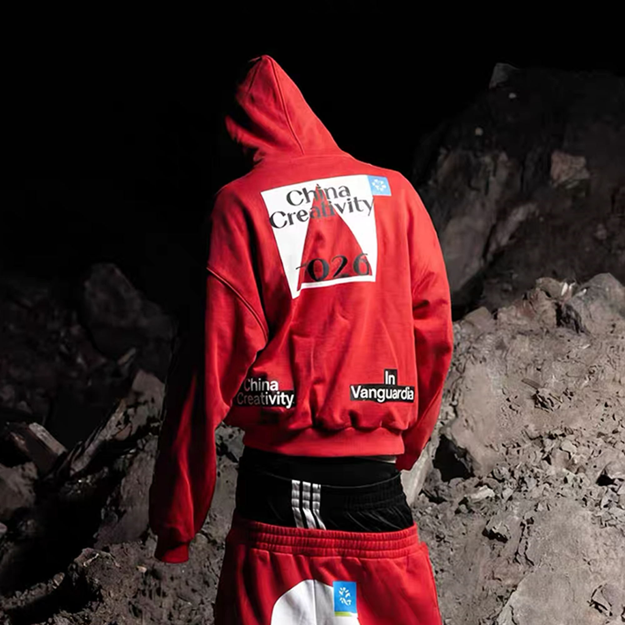 VANGUARDIA Racing Graphic Oversized Hoodie