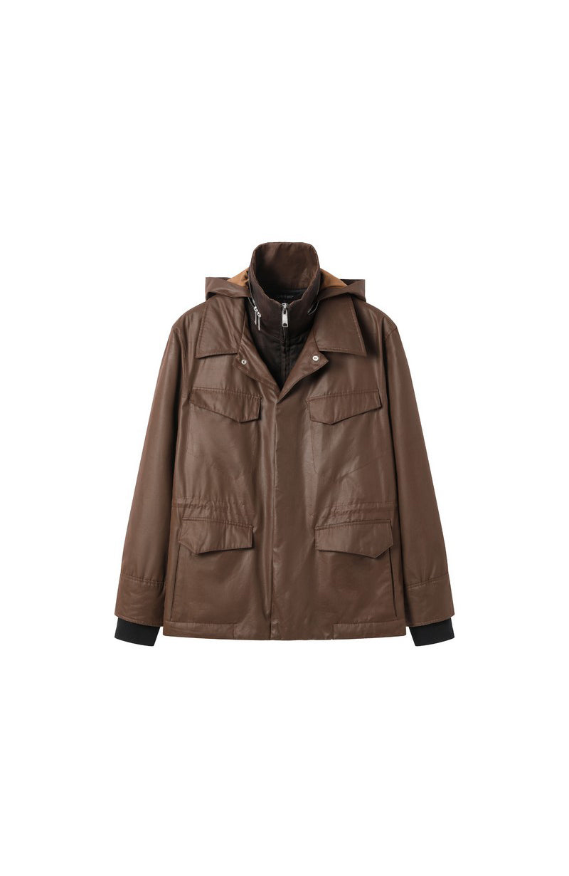 ALVNG AR ANTS Faux Layered Waist-Cinched Jacket