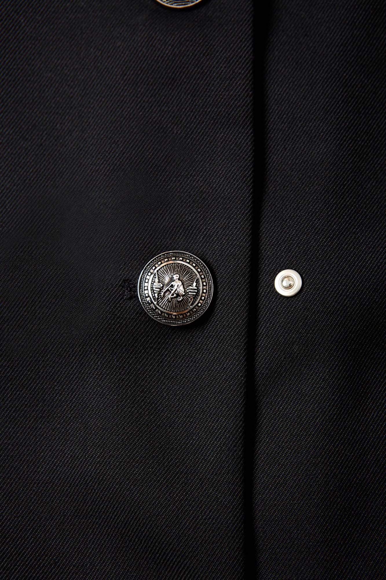 FACEONLAB Wool-Blended Cropped Uniform Blazer, premium urban and streetwear designers apparel on PROJECTISR.com, FACEONLAB