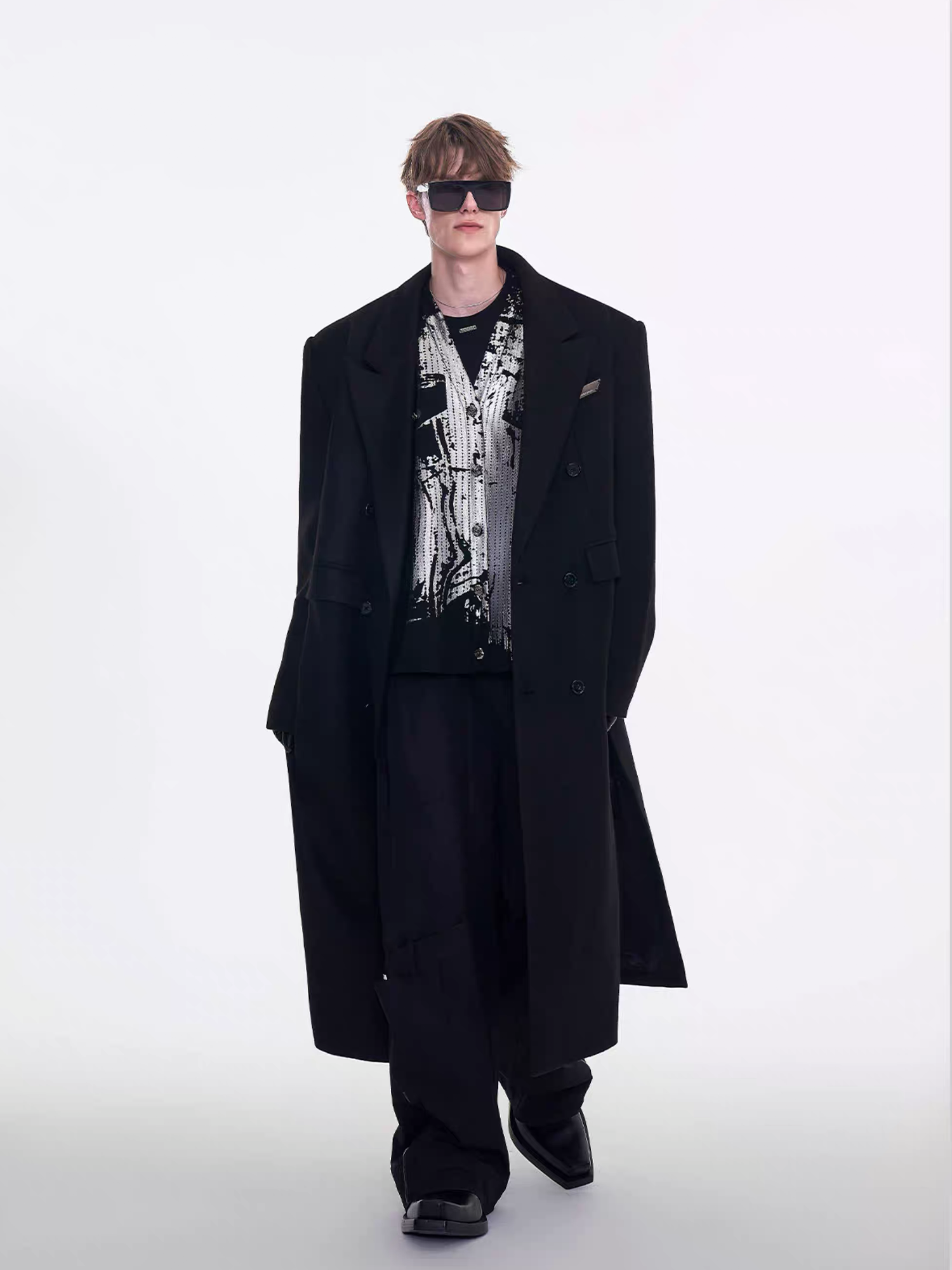 TIWILLTANG Modern Maxi Wool Coat