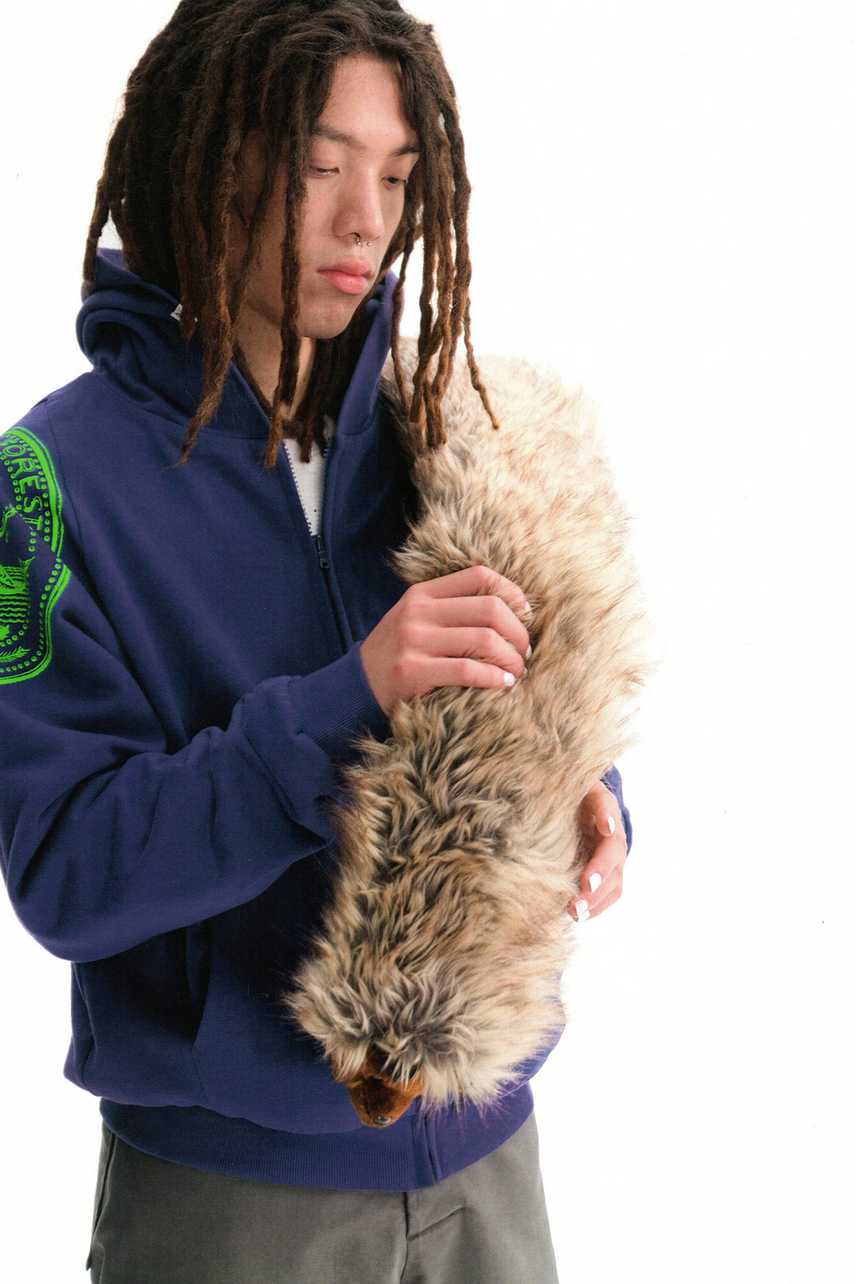 URBAN+FOREST Mythic Coin Graphic Double-Layer Hooded Jacket, premium urban and streetwear designers apparel on PROJECTISR.com, URBAN+FOREST