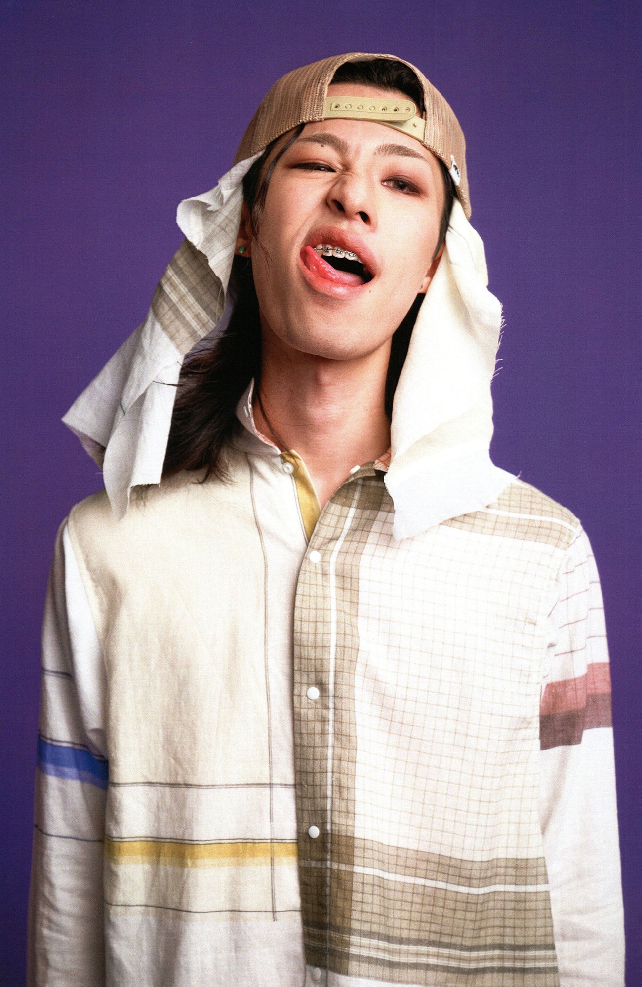 URBAN+FOREST Patchwork Plaid Shirt, premium urban and streetwear designers apparel on PROJECTISR.com, URBAN+FOREST