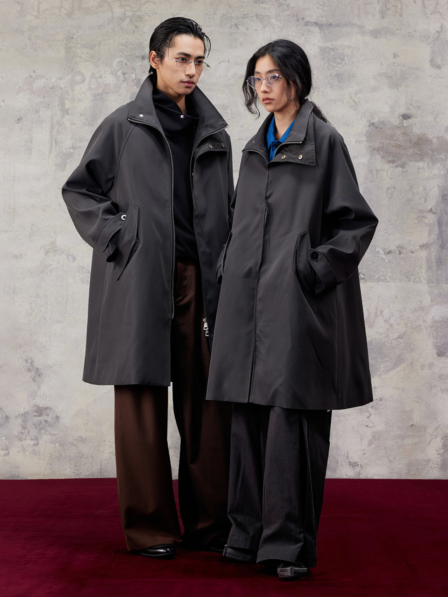 ALVNG AR ANTS Essential Waterproof Double-Pockets Coat