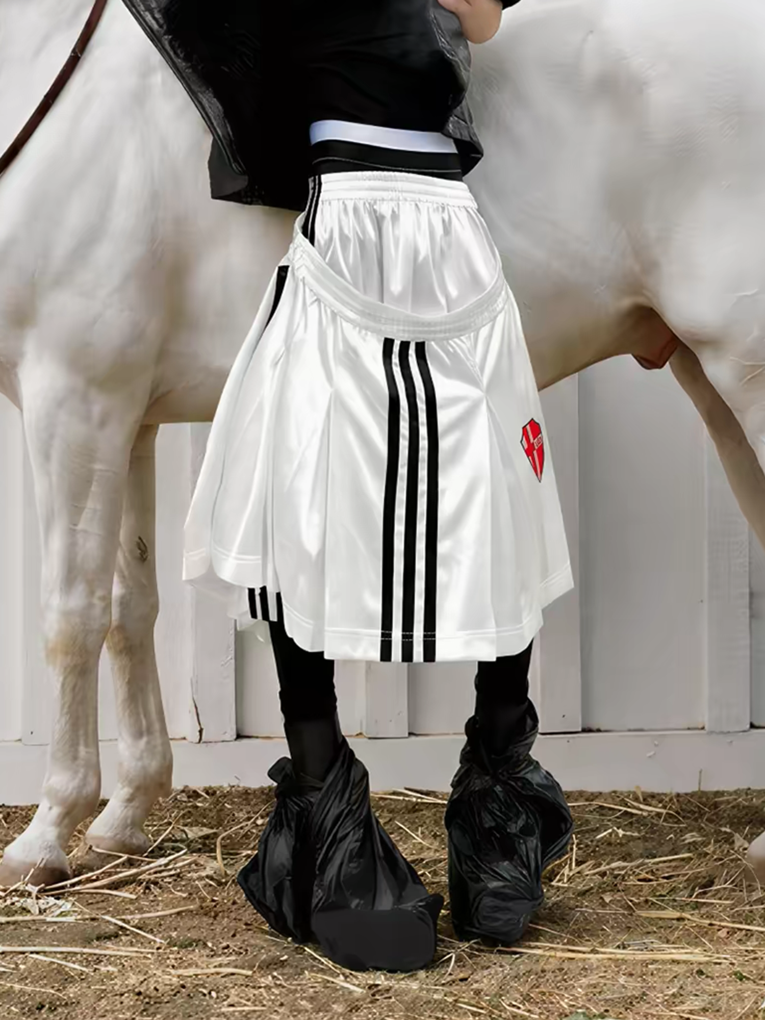 VANGUARDIA Deconstructed Layered Sagging Culottes