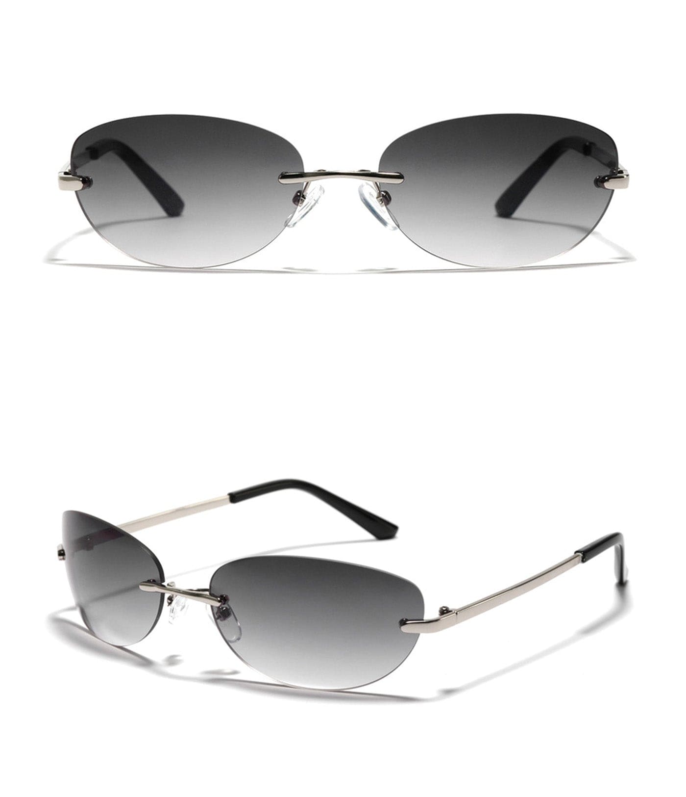 DAMAGE ASIA OPTICALS Rimless Gradient Sunglasses, premium urban and streetwear designers apparel on PROJECTISR.com, DAMAGE ASIA